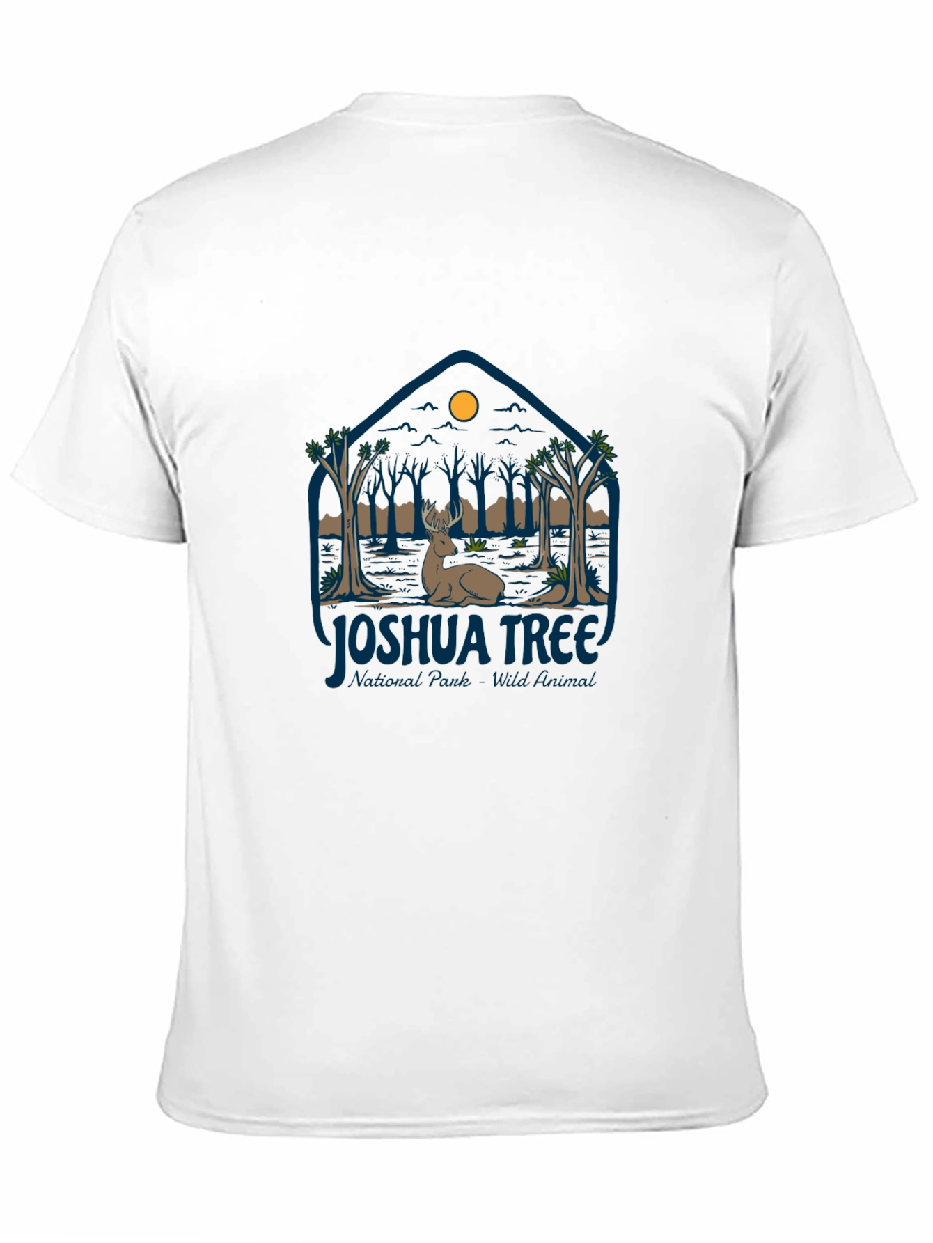 Black Joshua Tree Wildlife T-Shirt view 11