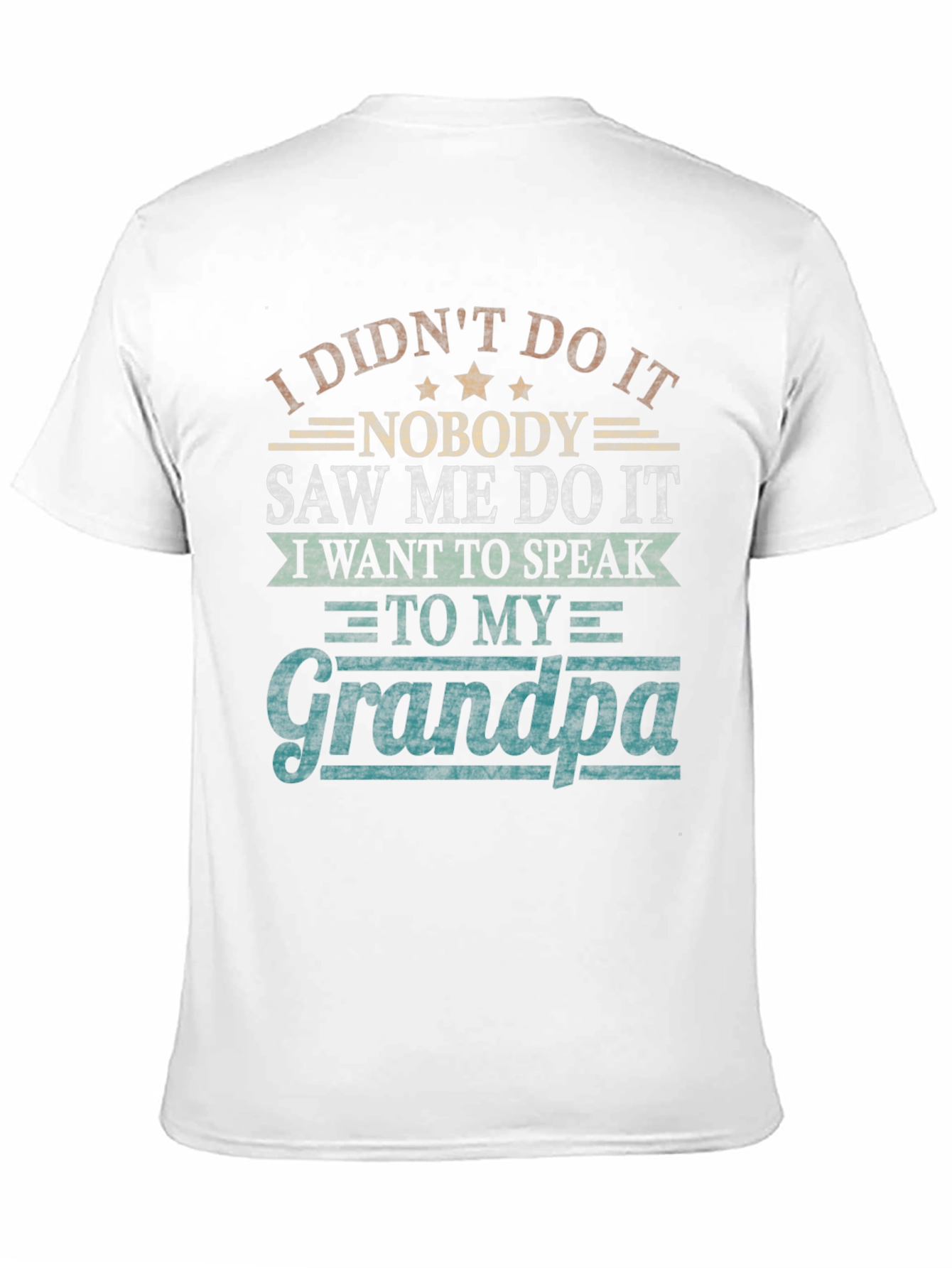 Black I Didn't Do It Grandpa T-Shirt view 11