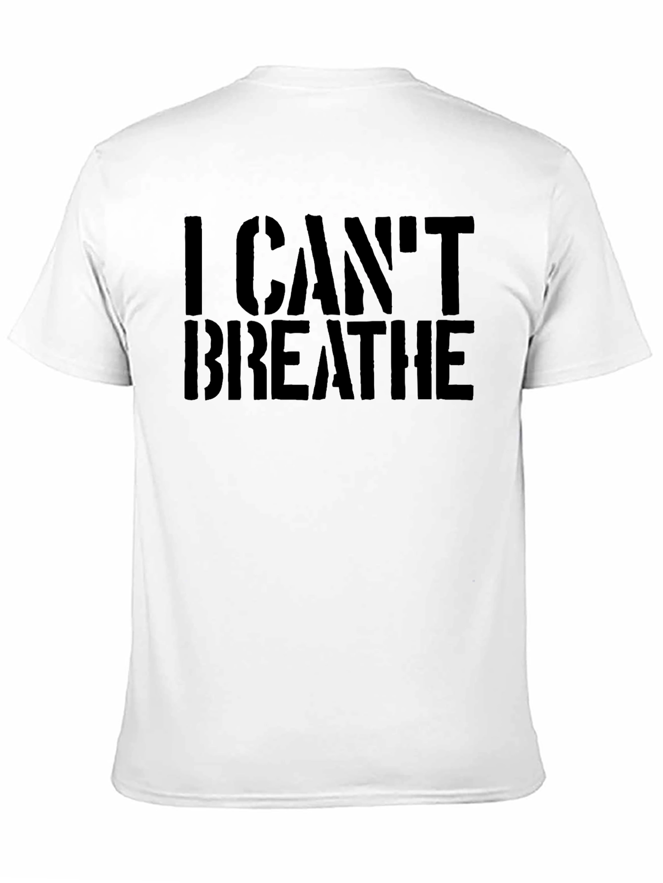 Black I Can't Breathe Black Graphic Tee view 11