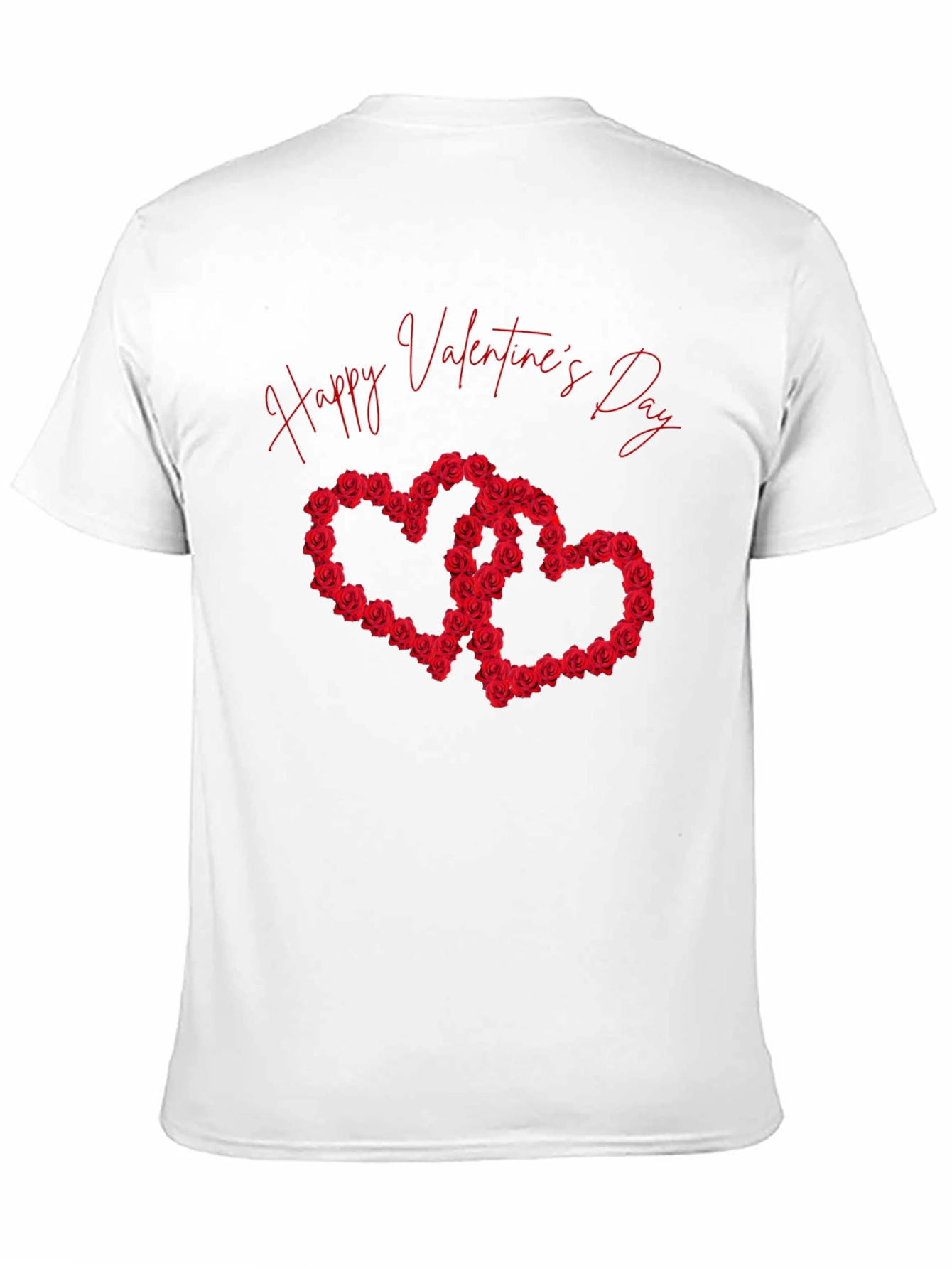 Black Happy Valentine's Day Rose Heart Graphic Tee view 11