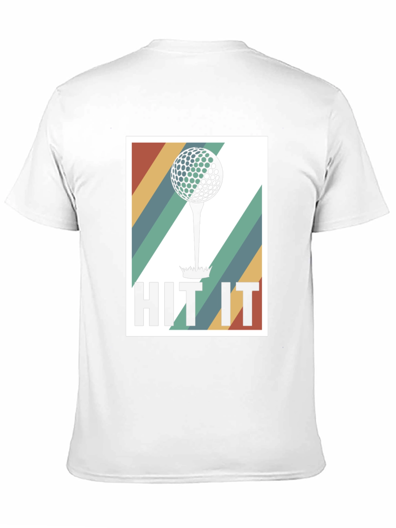 Black Retro Golf Hit It T-Shirt view 11