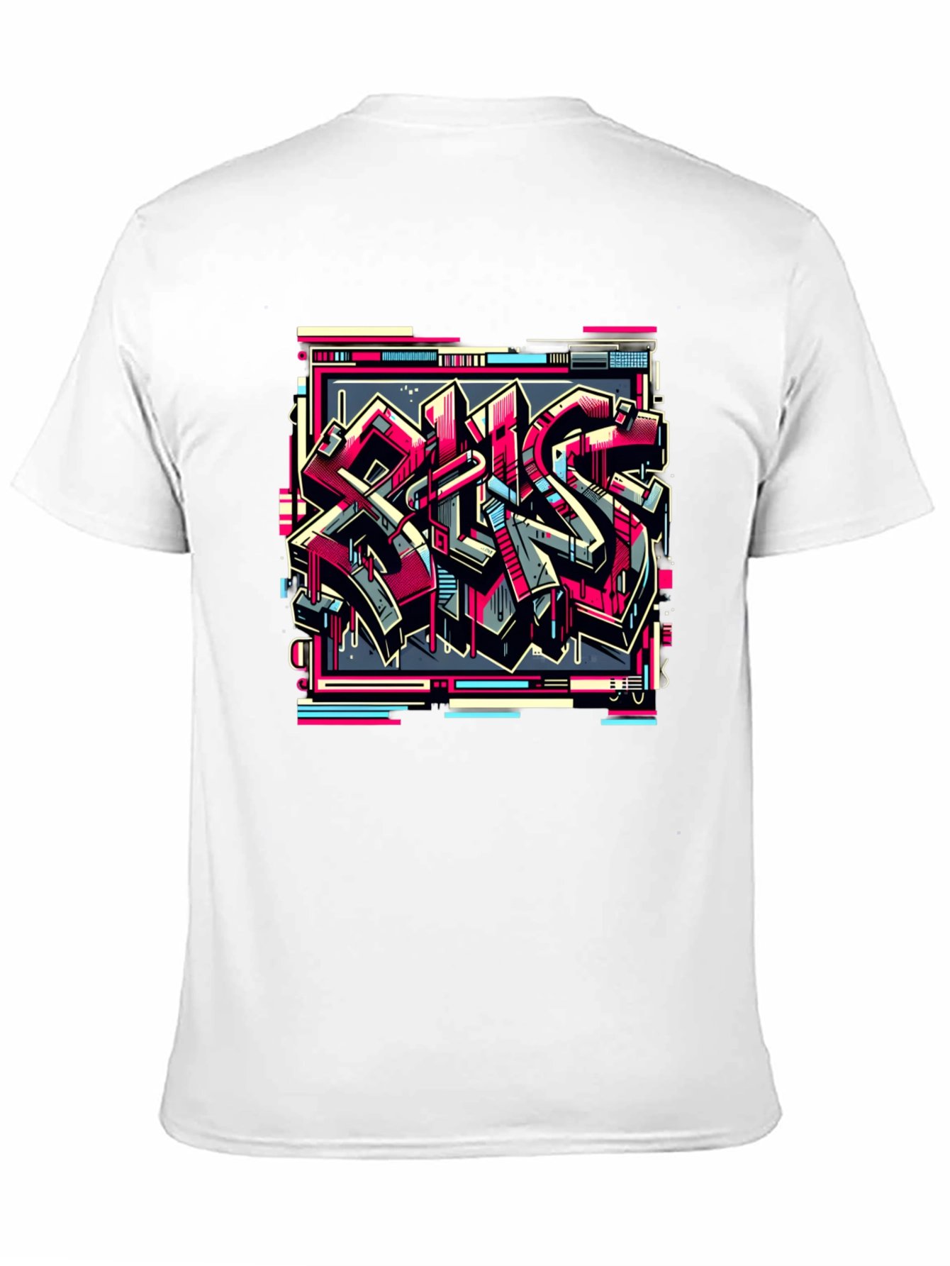 Black Urban Graffiti Graphic Tee - Street Style Black T-Shirt view 11