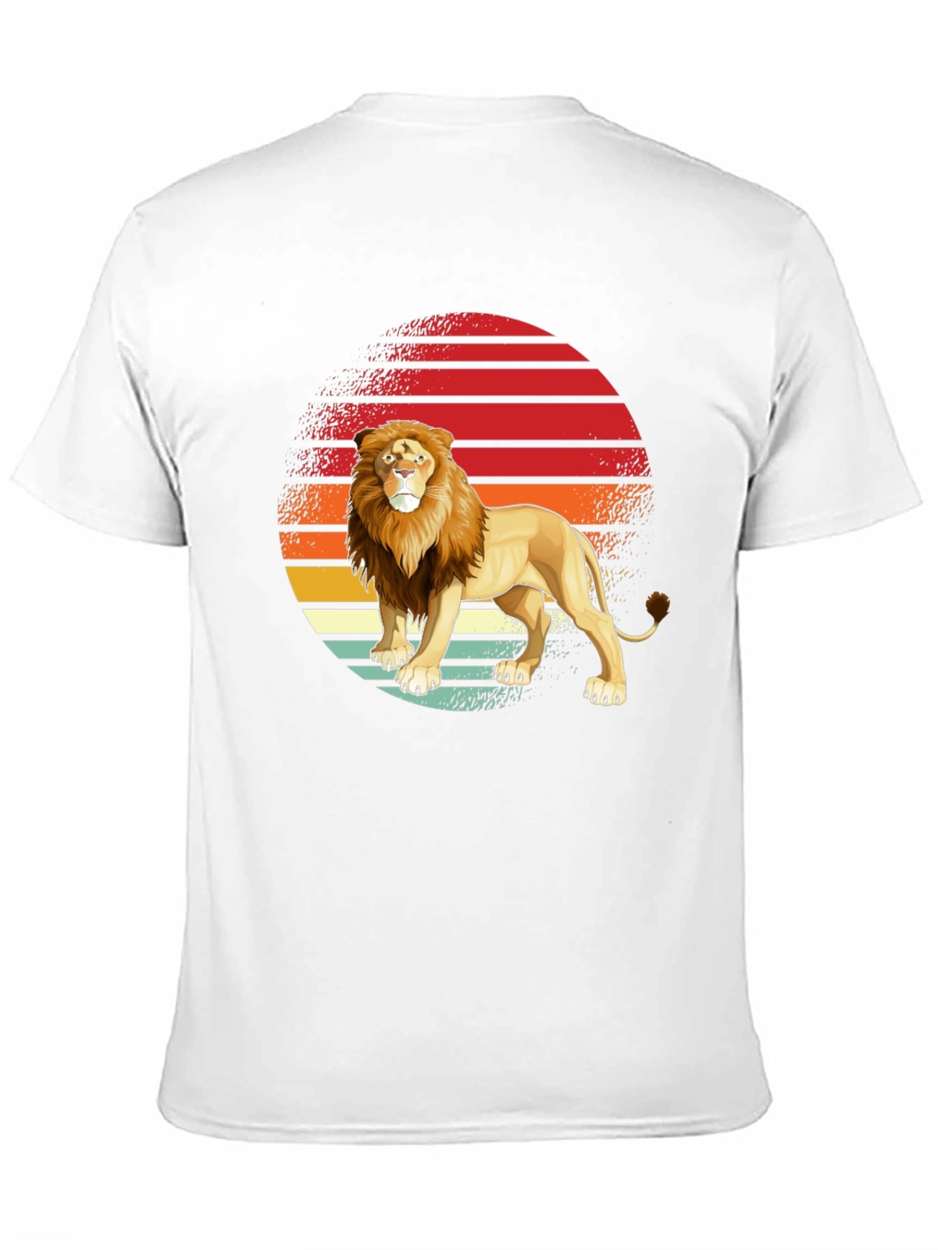 Black Lion Sunset Graphic Tee - Retro Style view 11