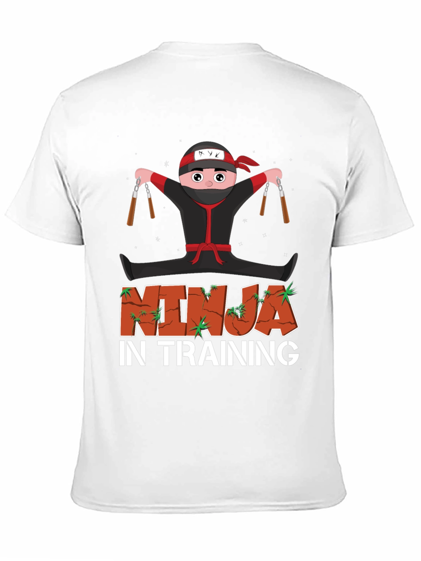 Black Ninja in Training Graphic Tee view 11