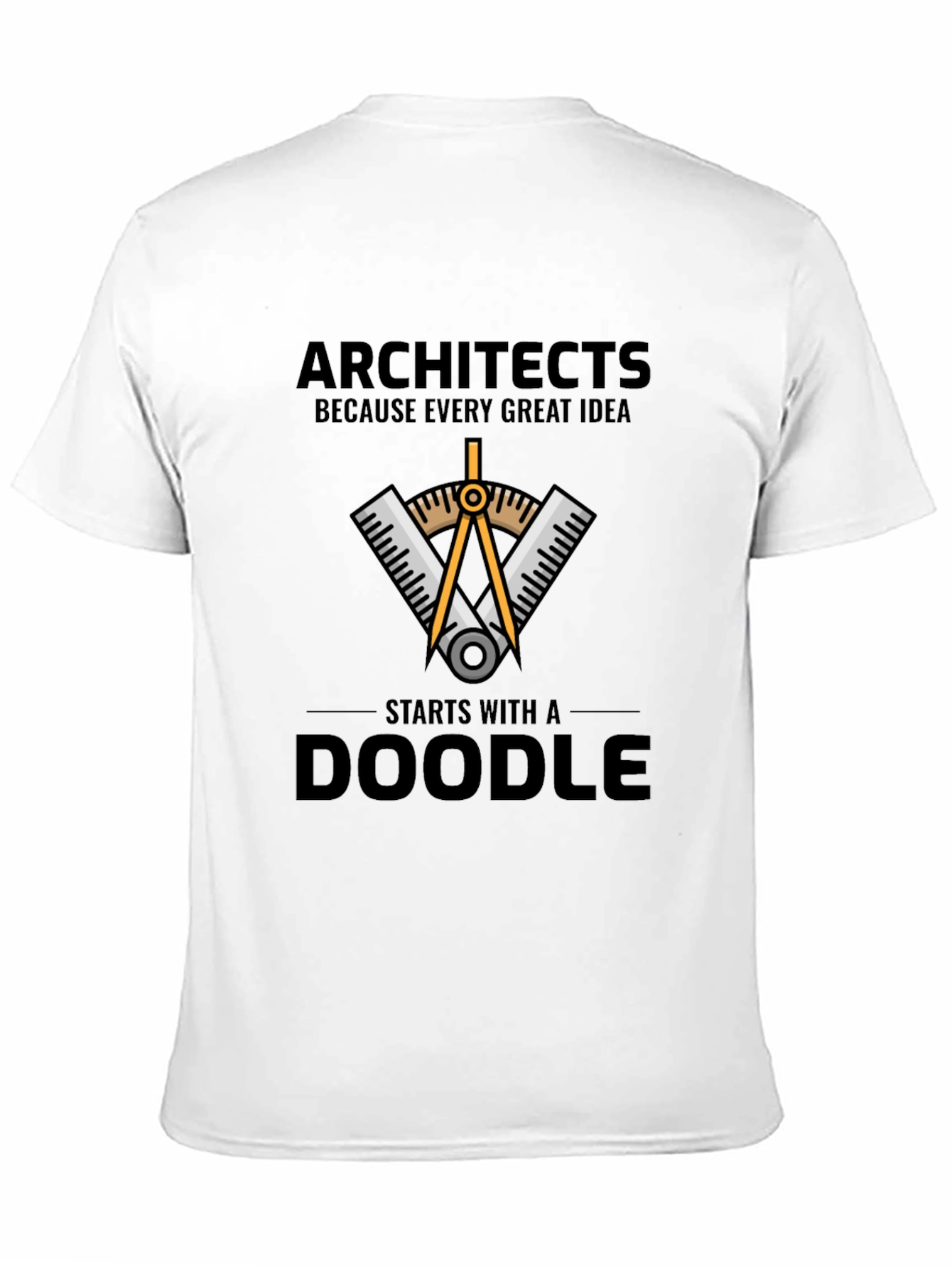 Black Architects Doodle Graphic T-Shirt view 11