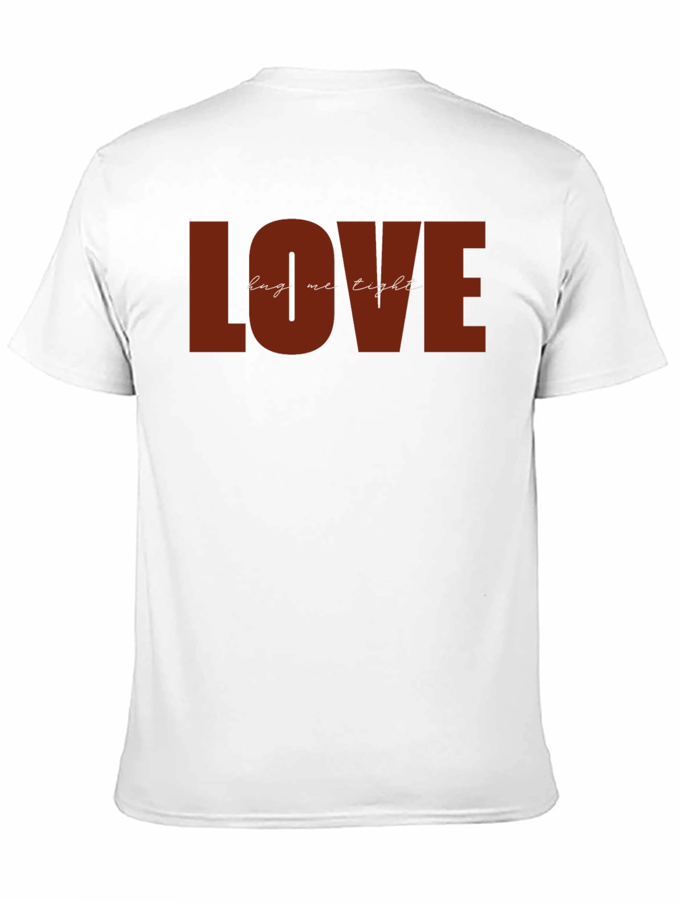 Black LOVE Hug Me Tight Graphic Black T-Shirt view 11