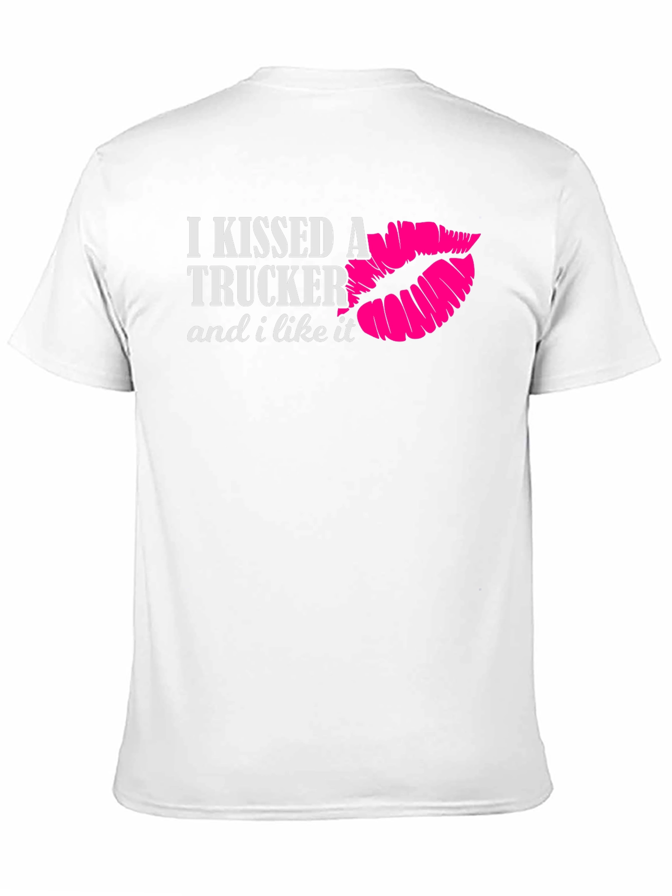 Black I Kissed a Trucker T-Shirt view 11