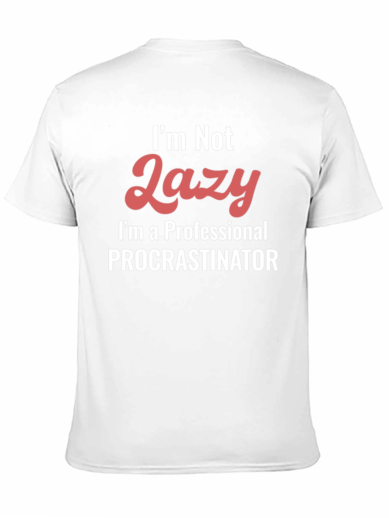 Black Funny Procrastinator Graphic T-Shirt view 11