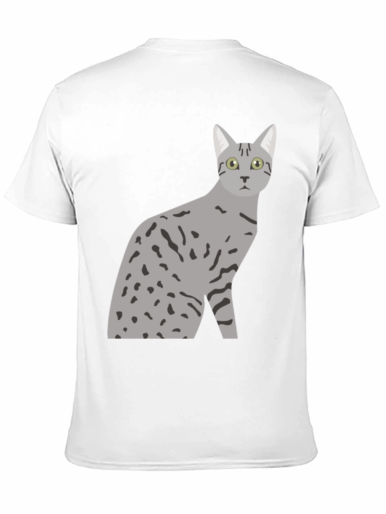 Black Cool Cat Graphic Tee - Black Cotton Blend Shirt view 11