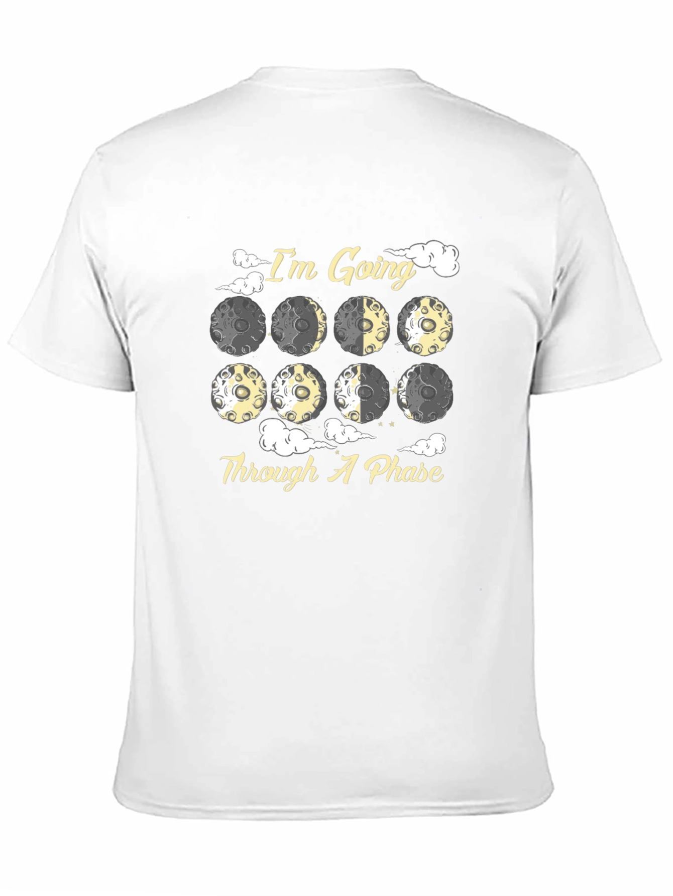 Black I'm Going Through A Phase Moon T-Shirt view 11