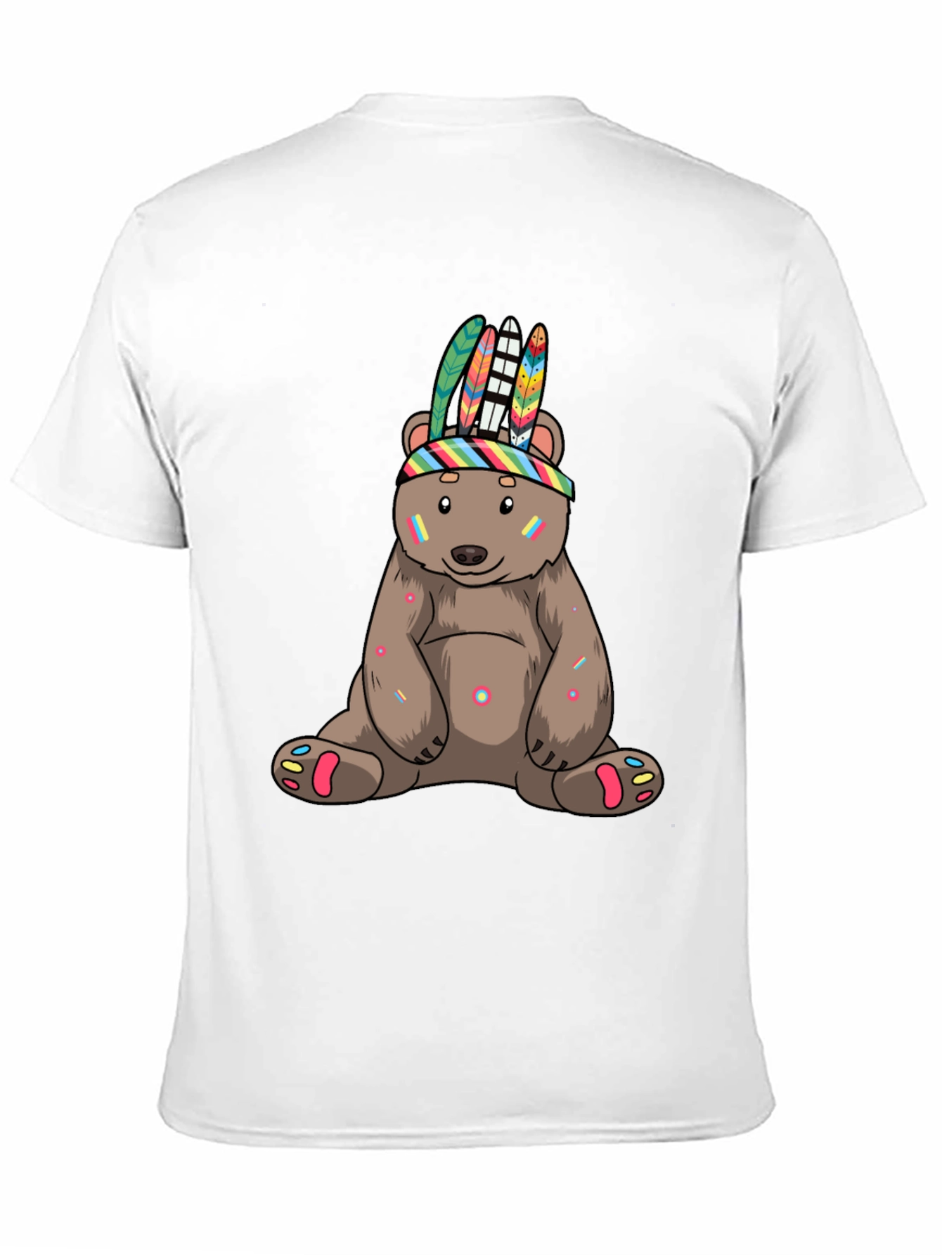 Black Cool Bear T-Shirt - Fun, Colorful Design view 11