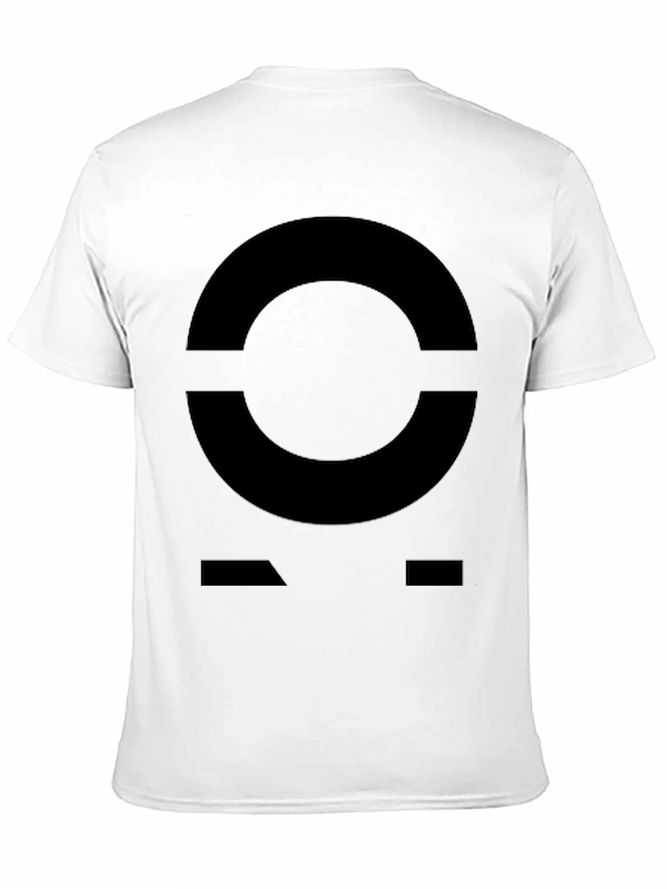 Black Abstract Graphic Print T-Shirt - Modern Black Tee view 11