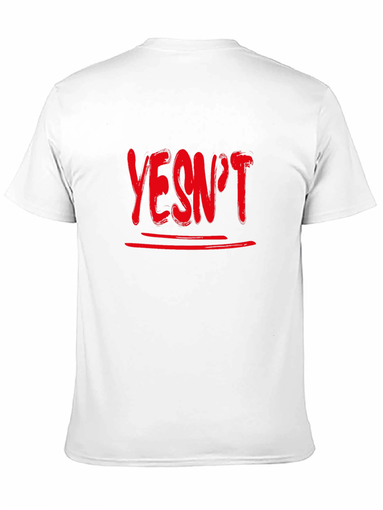 Black Yesn't Graphic Tee - Unisex Soft Cotton T-Shirt view 11