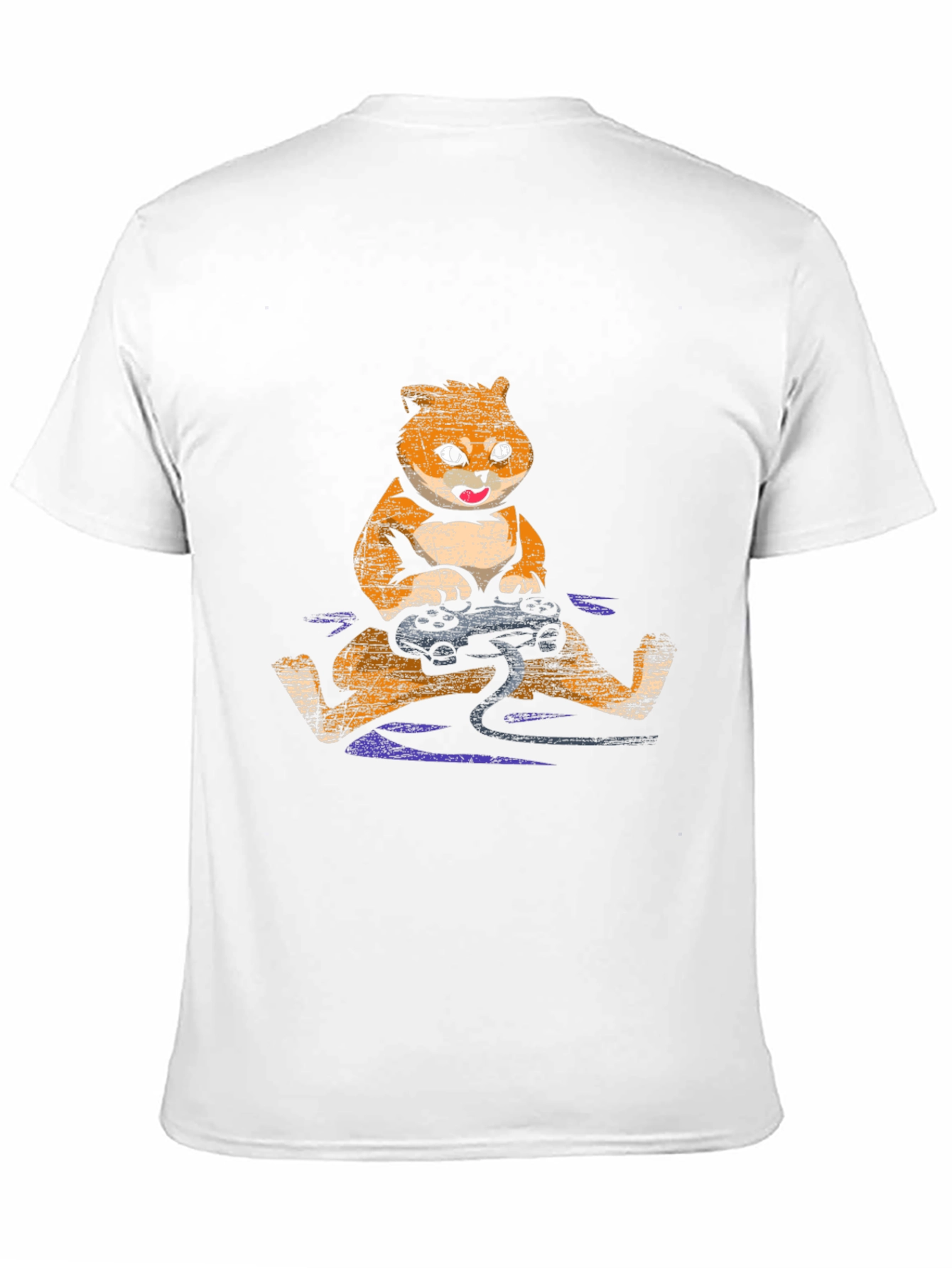 Black Gamer Fox Graphic T-Shirt view 11