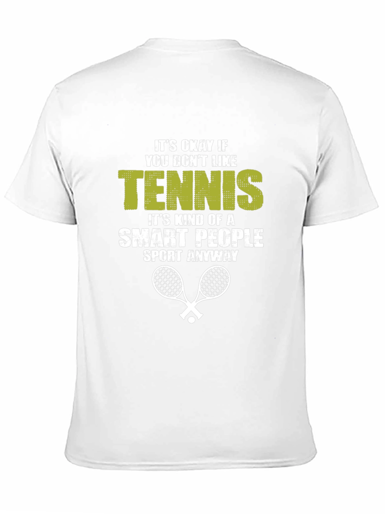 Black Funny Tennis Lover T-Shirt - Smart People Sport view 11
