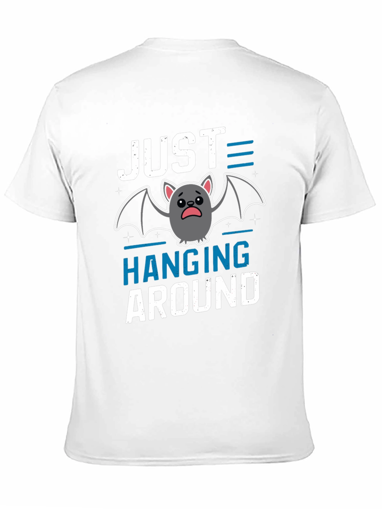 Black Just Hanging Around Bat T-Shirt view 11