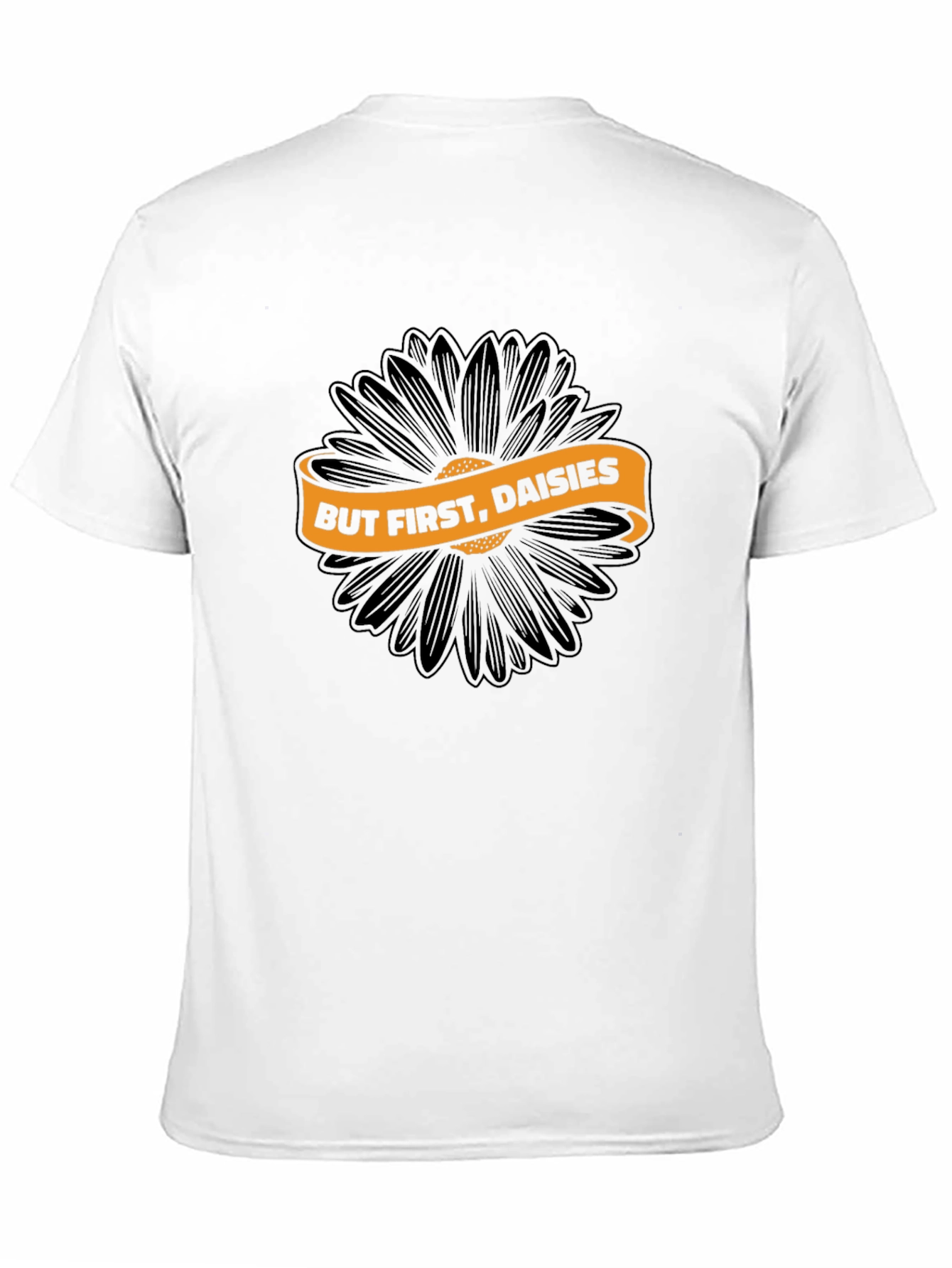 Black But First, Daisies Graphic T-Shirt view 11