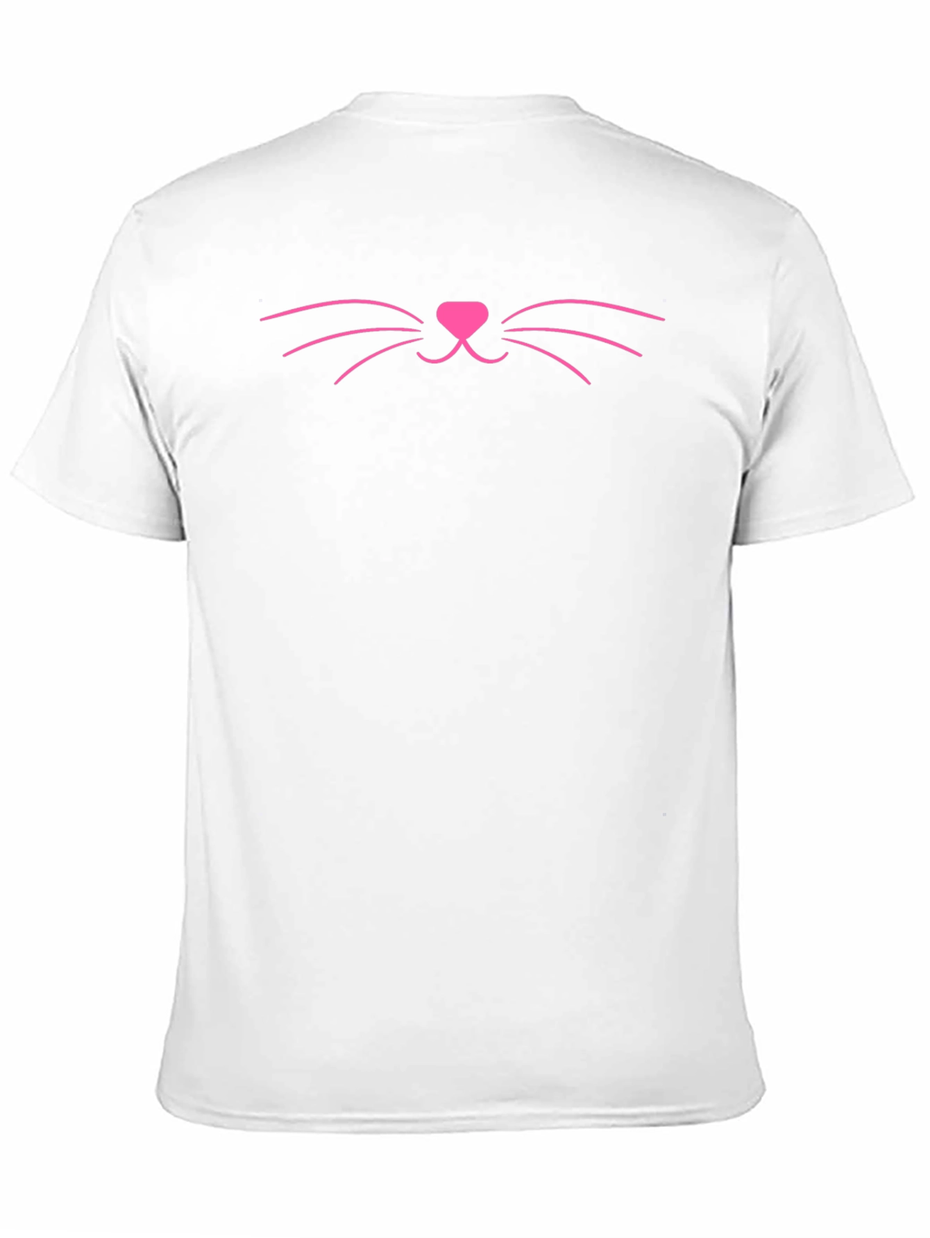 Black Cute Cat Face Graphic T-Shirt - Black view 11
