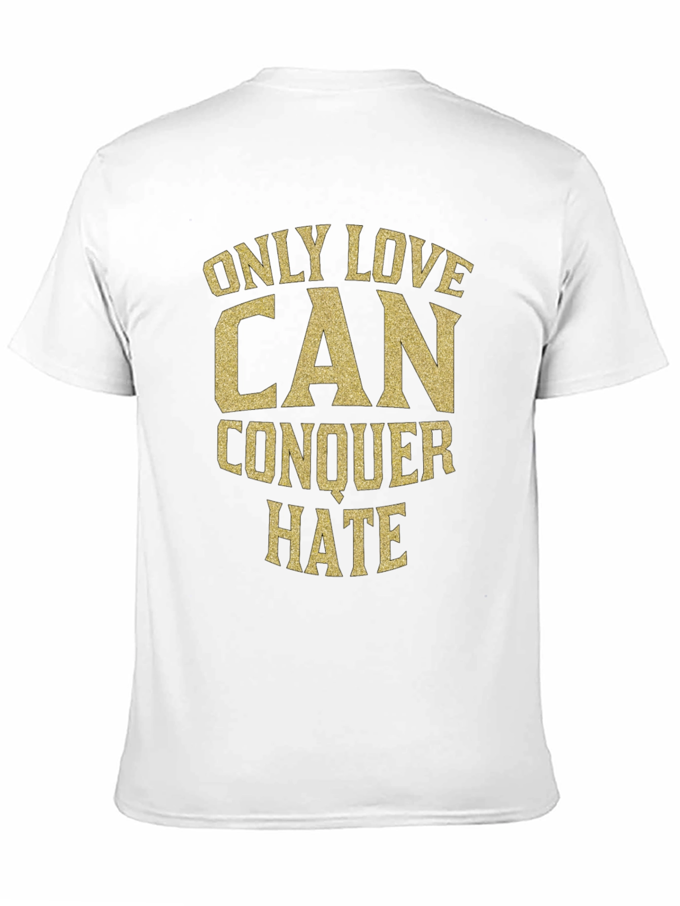 Black Love Conquers Hate Black Graphic Tee view 11