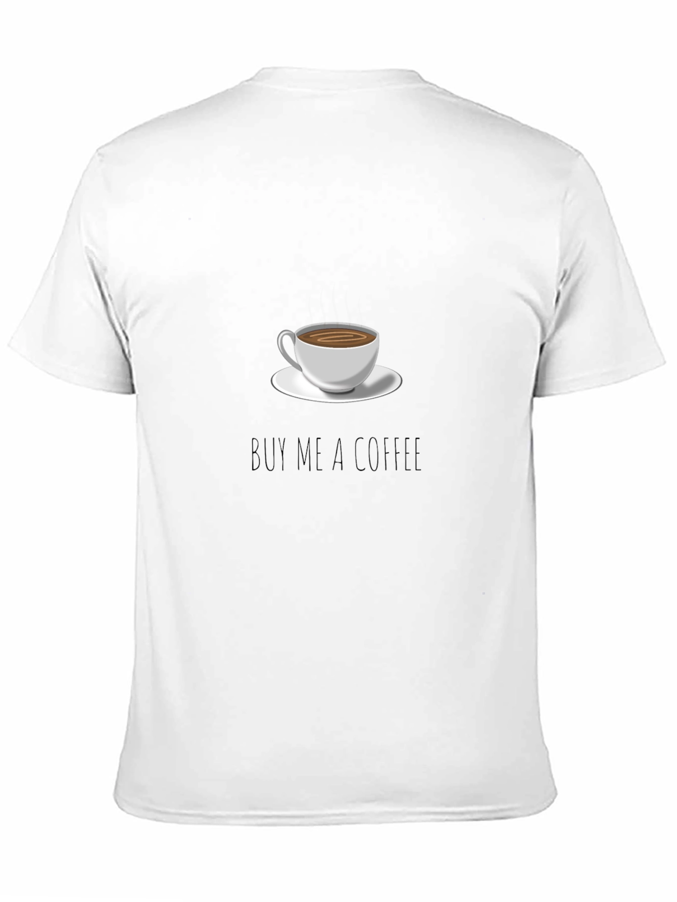 Black Buy Me a Coffee T-Shirt view 11