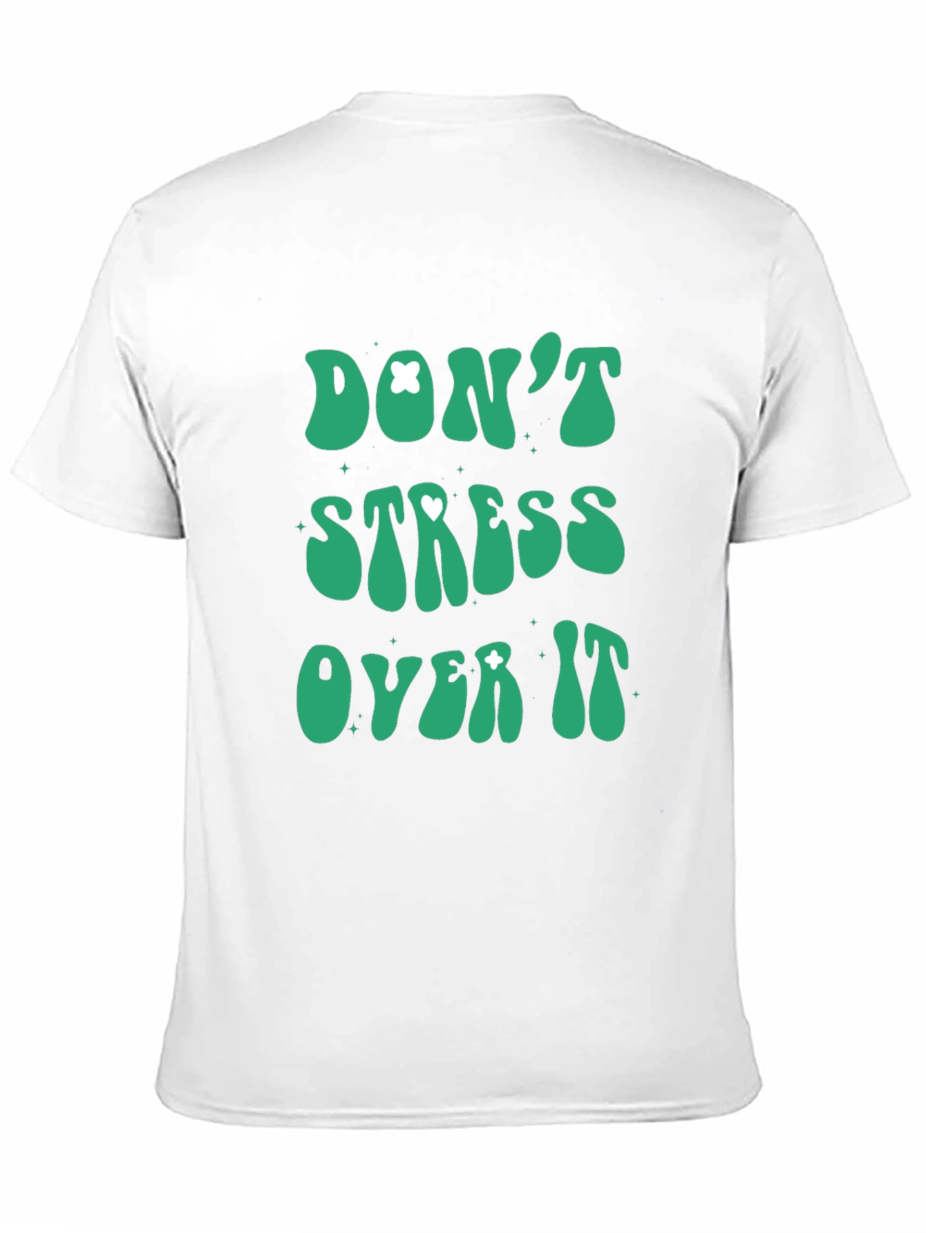 Black Don't Stress Over It Graphic Tee - Relaxed Fit view 11
