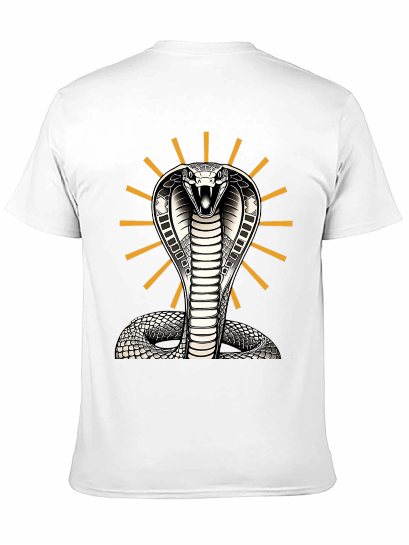 Black Cobra Snake Graphic Tee - Striking Design, Comfortable Fit view 11