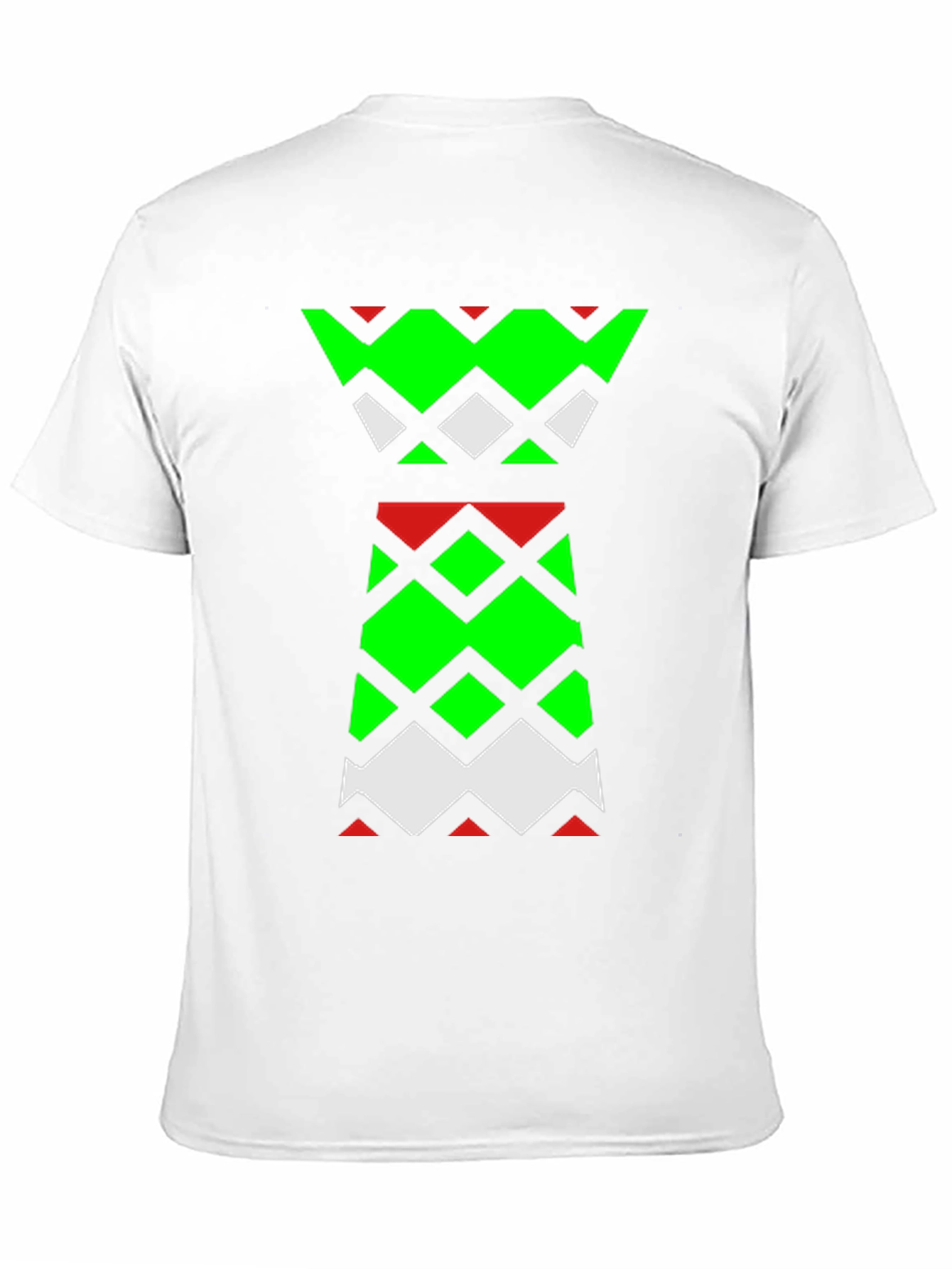 Black Geometric Pattern Tee - Modern Statement Shirt view 11