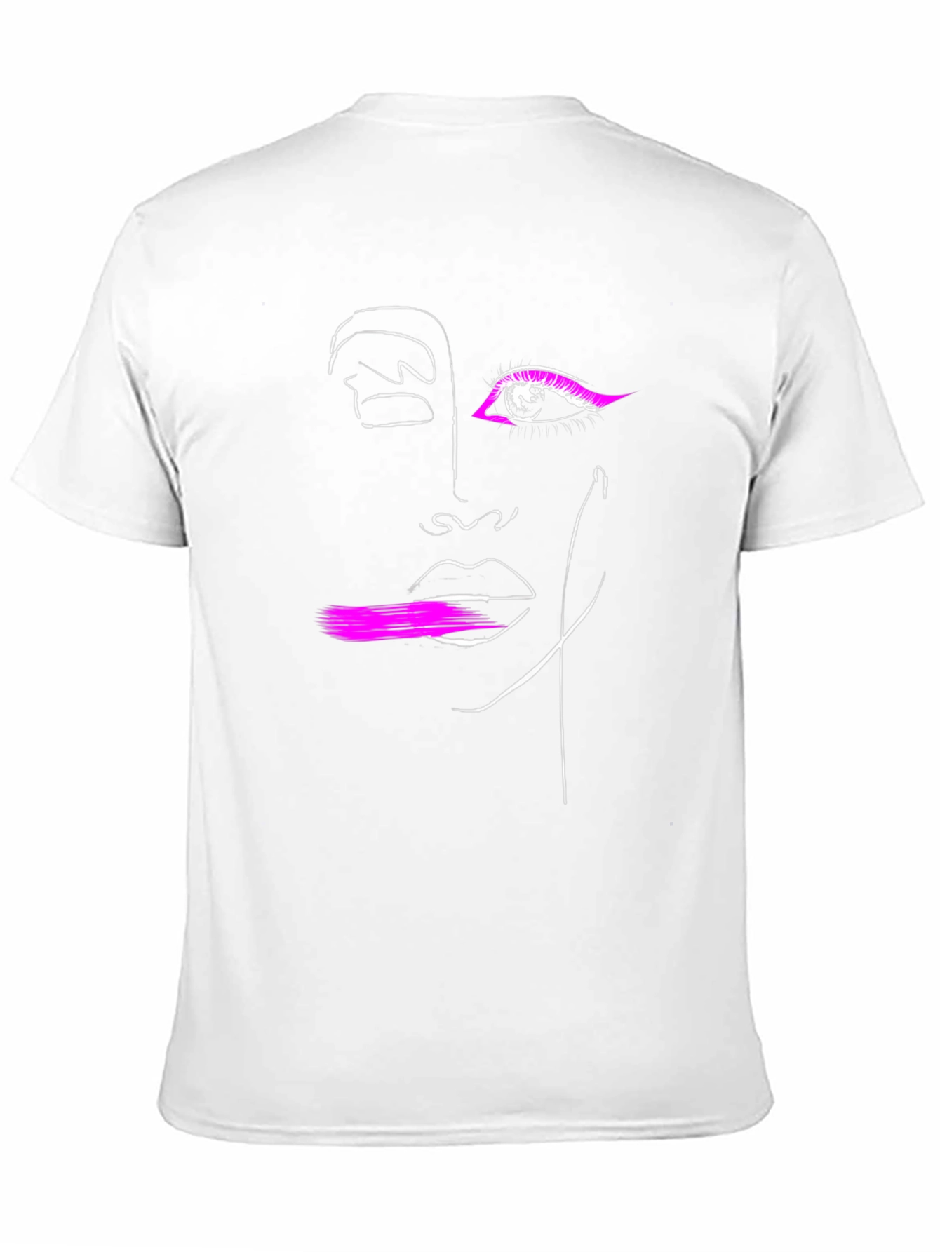 Black Abstract Line Art Graphic Tee - Stylish Minimalist Design view 11