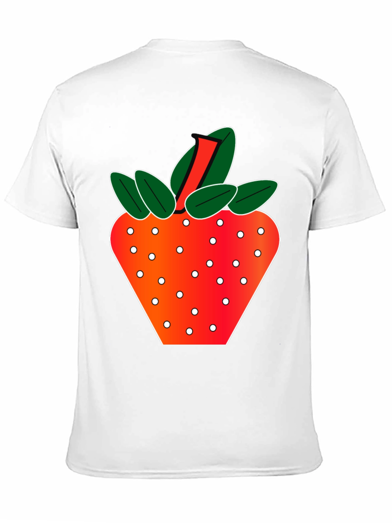 Black Strawberry Graphic T-Shirt - Fresh & Fun Design view 11