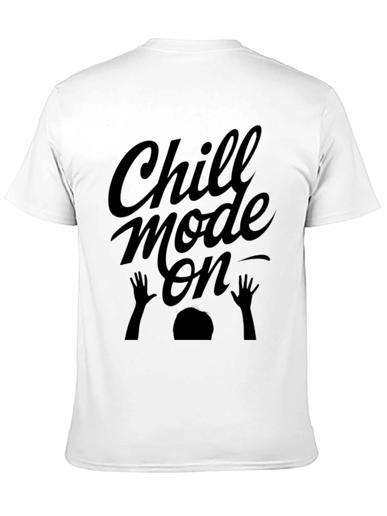 Black Chill Mode On Black Graphic T-Shirt view 11