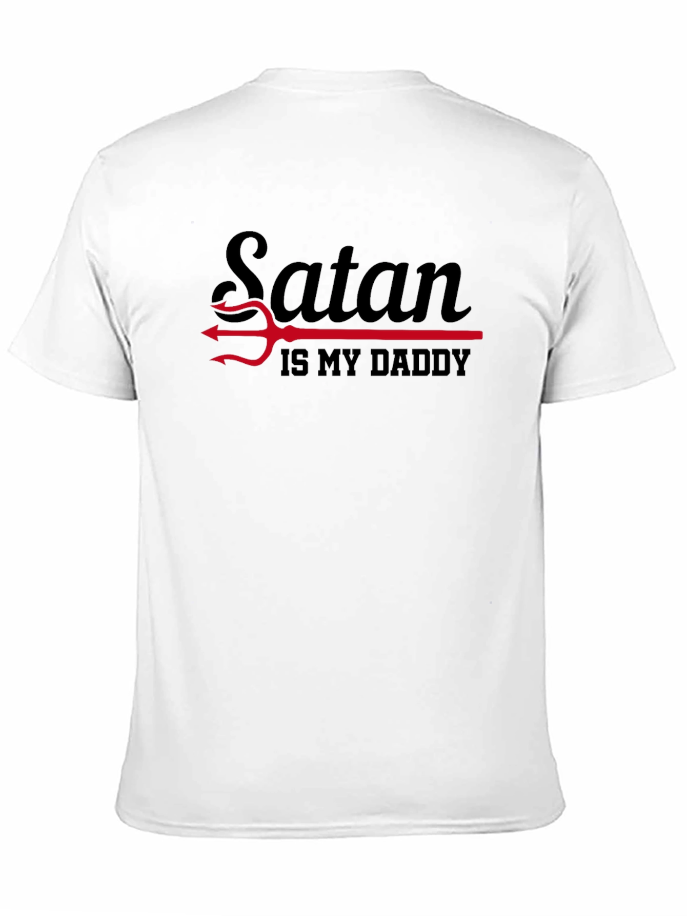 Black Satan Is My Daddy Graphic Tee - Black T-Shirt view 11