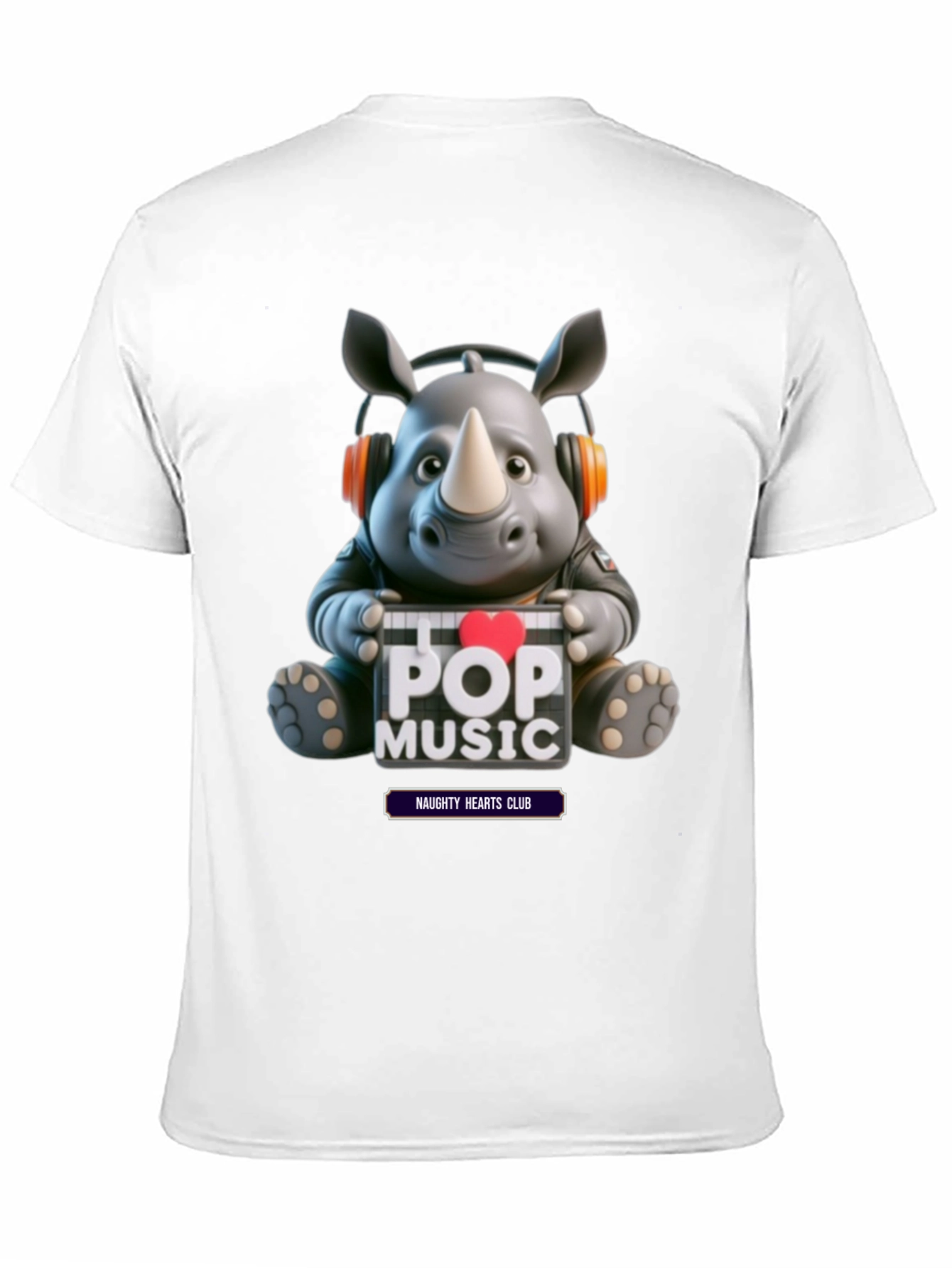 Black Pop Music Rhino Tee view 11