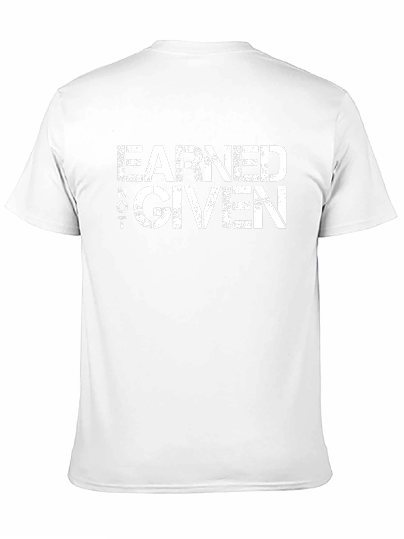 Black Earned Not Given Graphic Tee - Black Casual T-Shirt view 11