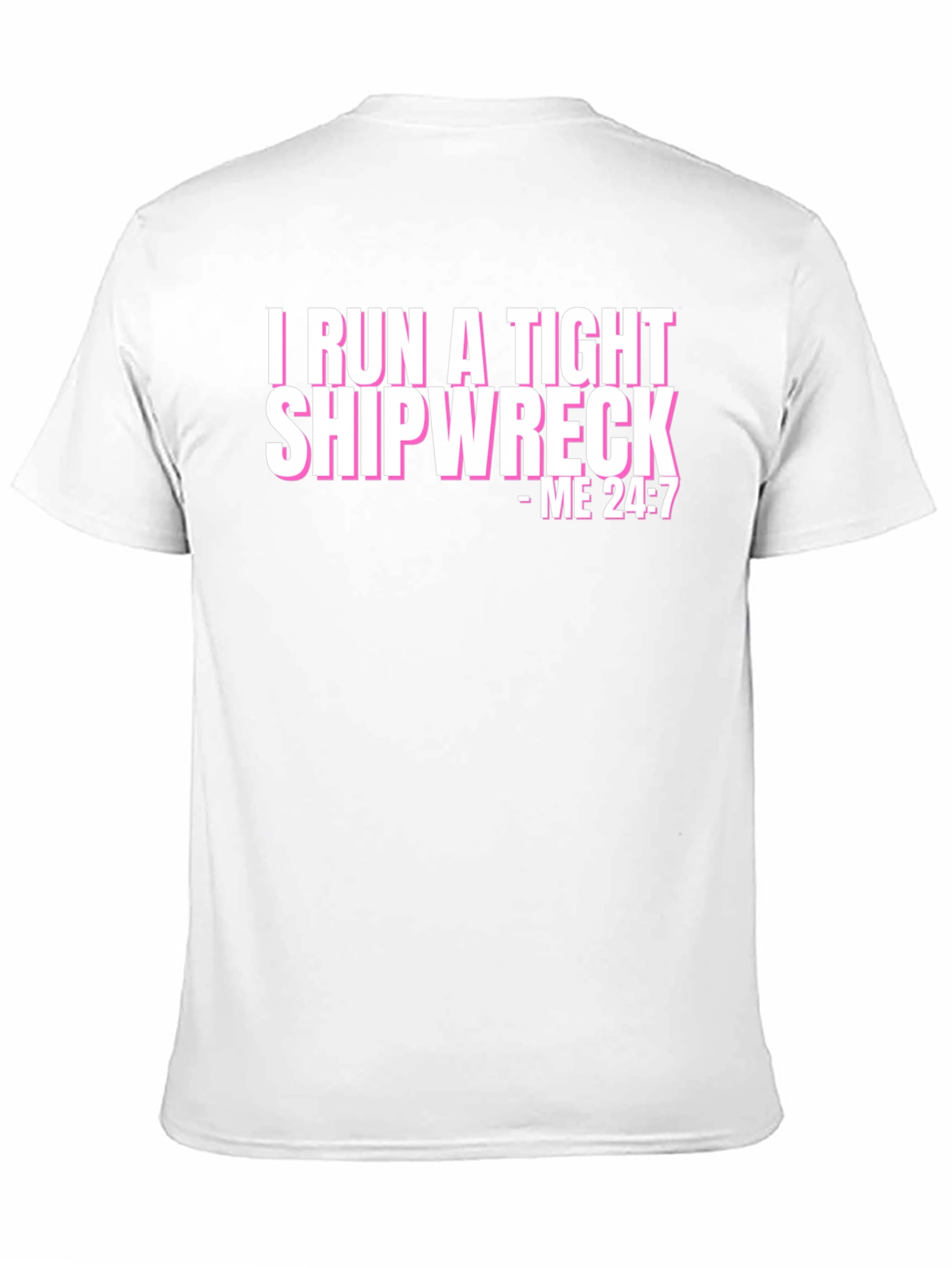 Black Tight Shipwreck Graphic Tee - Humor T-Shirt view 11