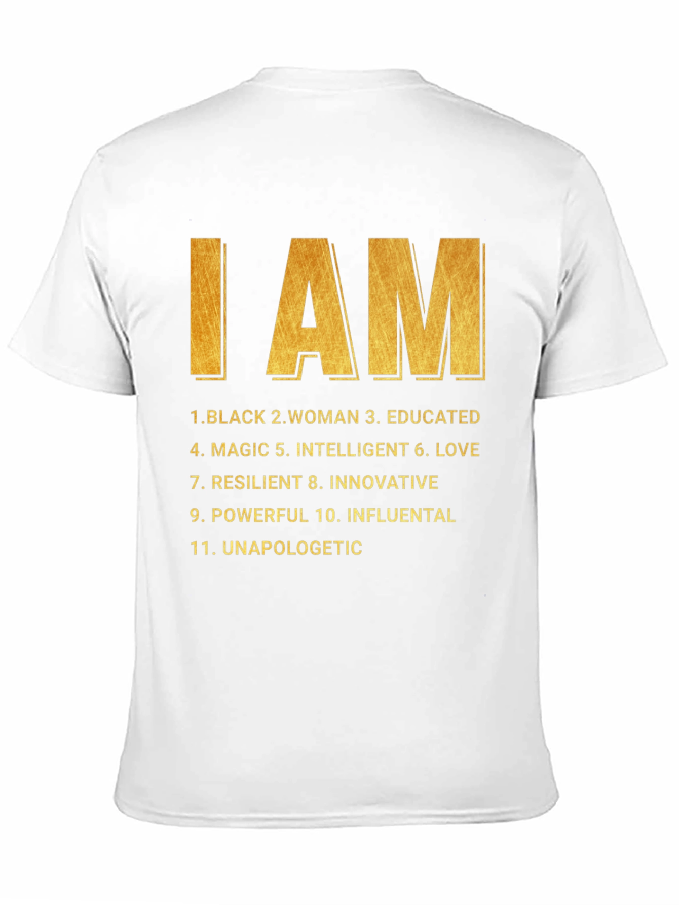 Black I AM Black Woman T-Shirt view 11