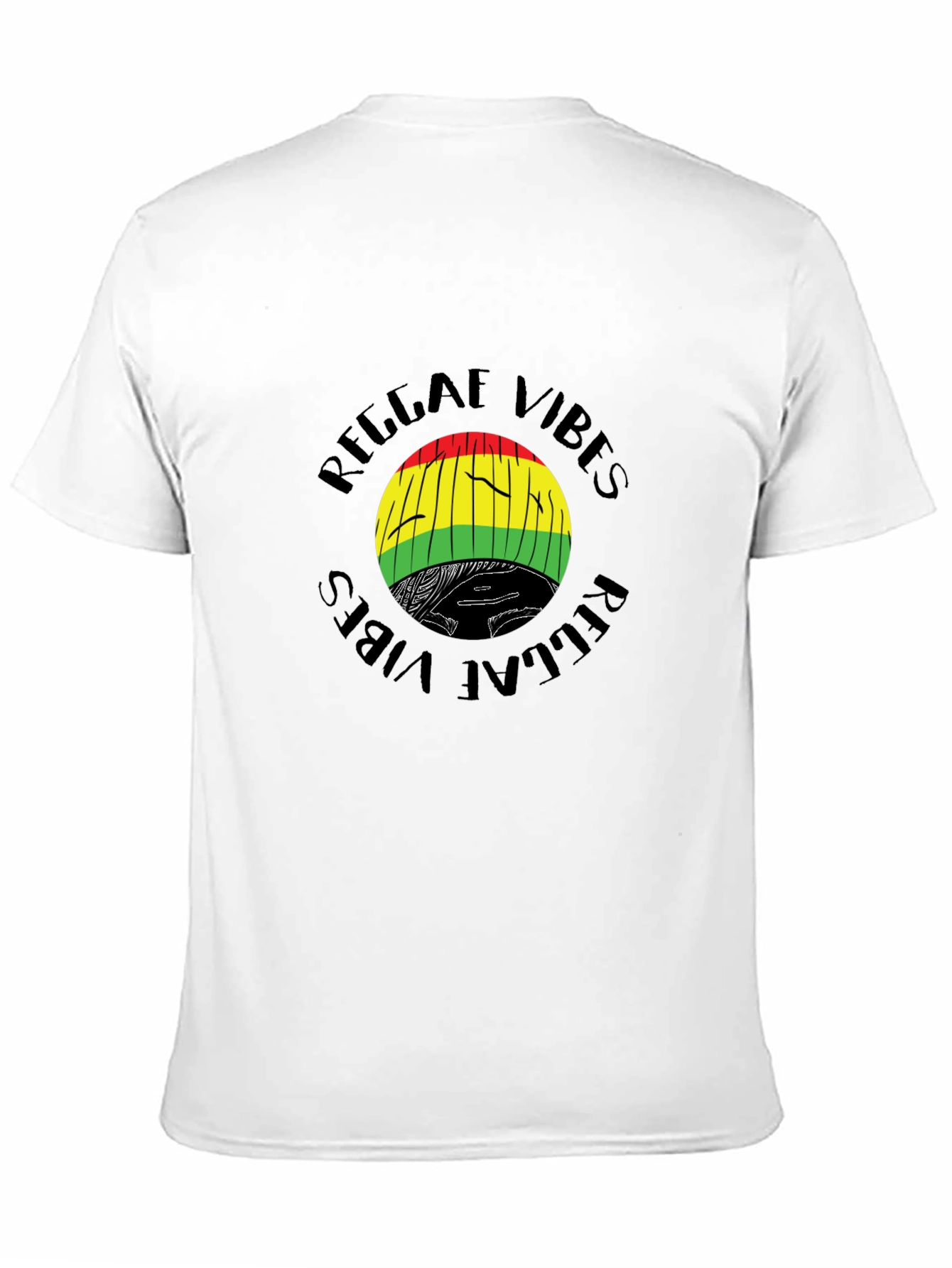 Black Reggae Vibes Graphic T-Shirt - Black view 11