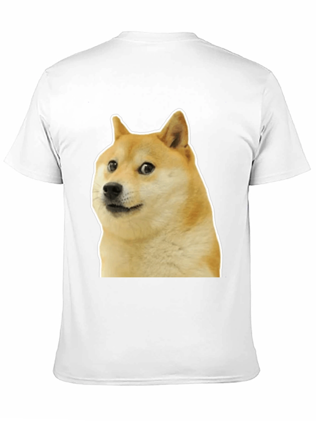 Black Doge Meme Graphic Tee - Black Cotton T-Shirt view 11