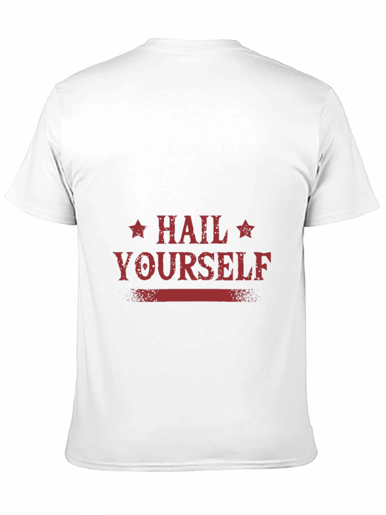 Black Hail Yourself Graphic Tee - Black Cotton Blend T-Shirt view 11