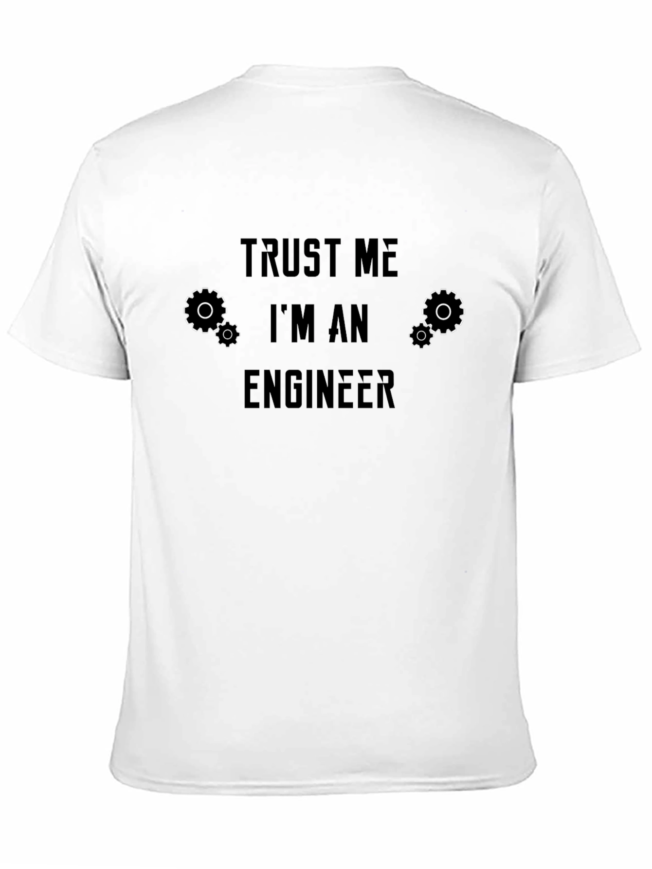 Black Trust Me I'm An Engineer Black T-Shirt view 11