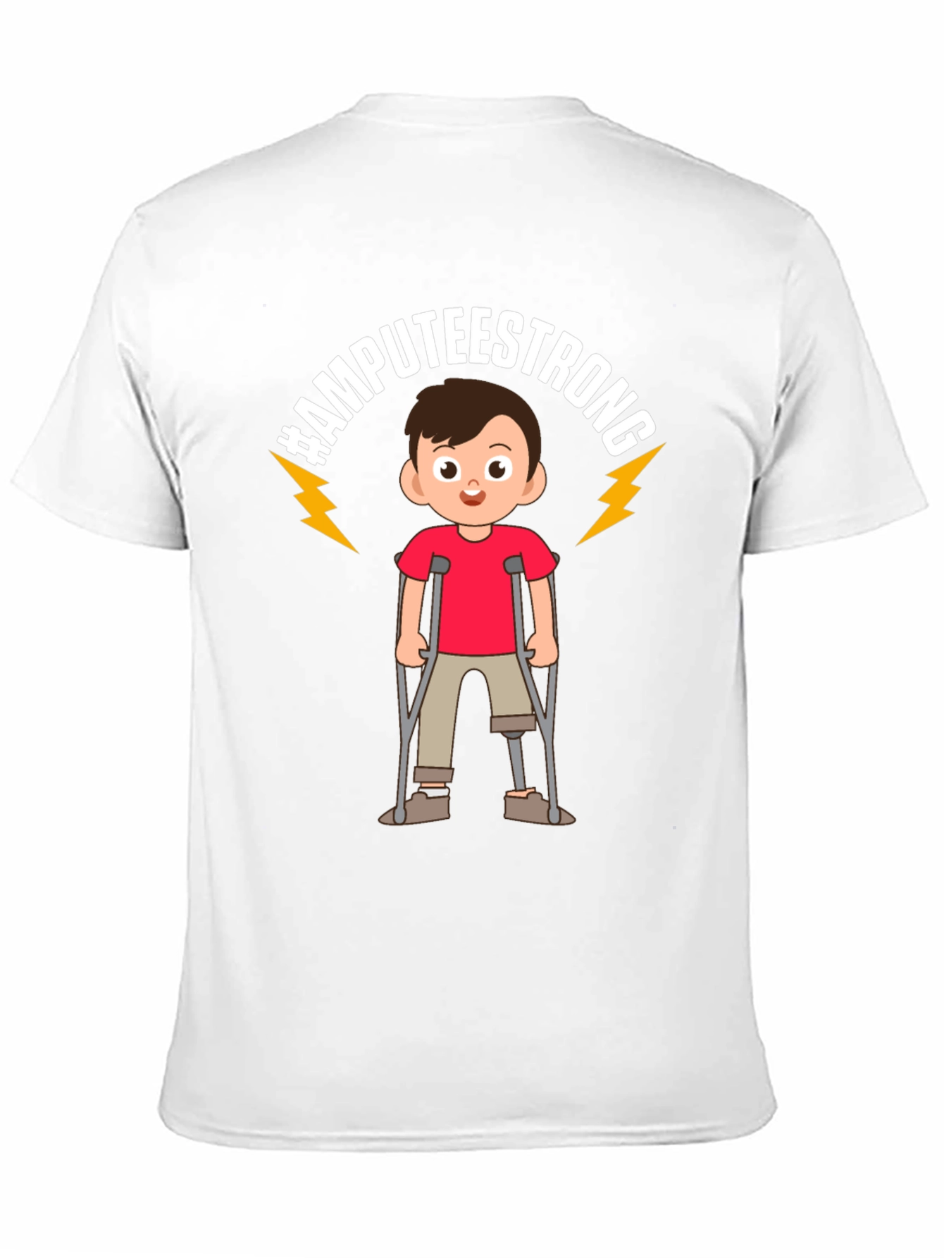 Black Amputee Strong T-Shirt view 11