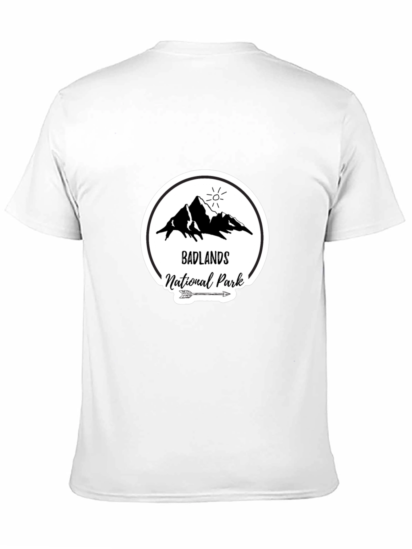 Black Badlands National Park Graphic T-Shirt view 11