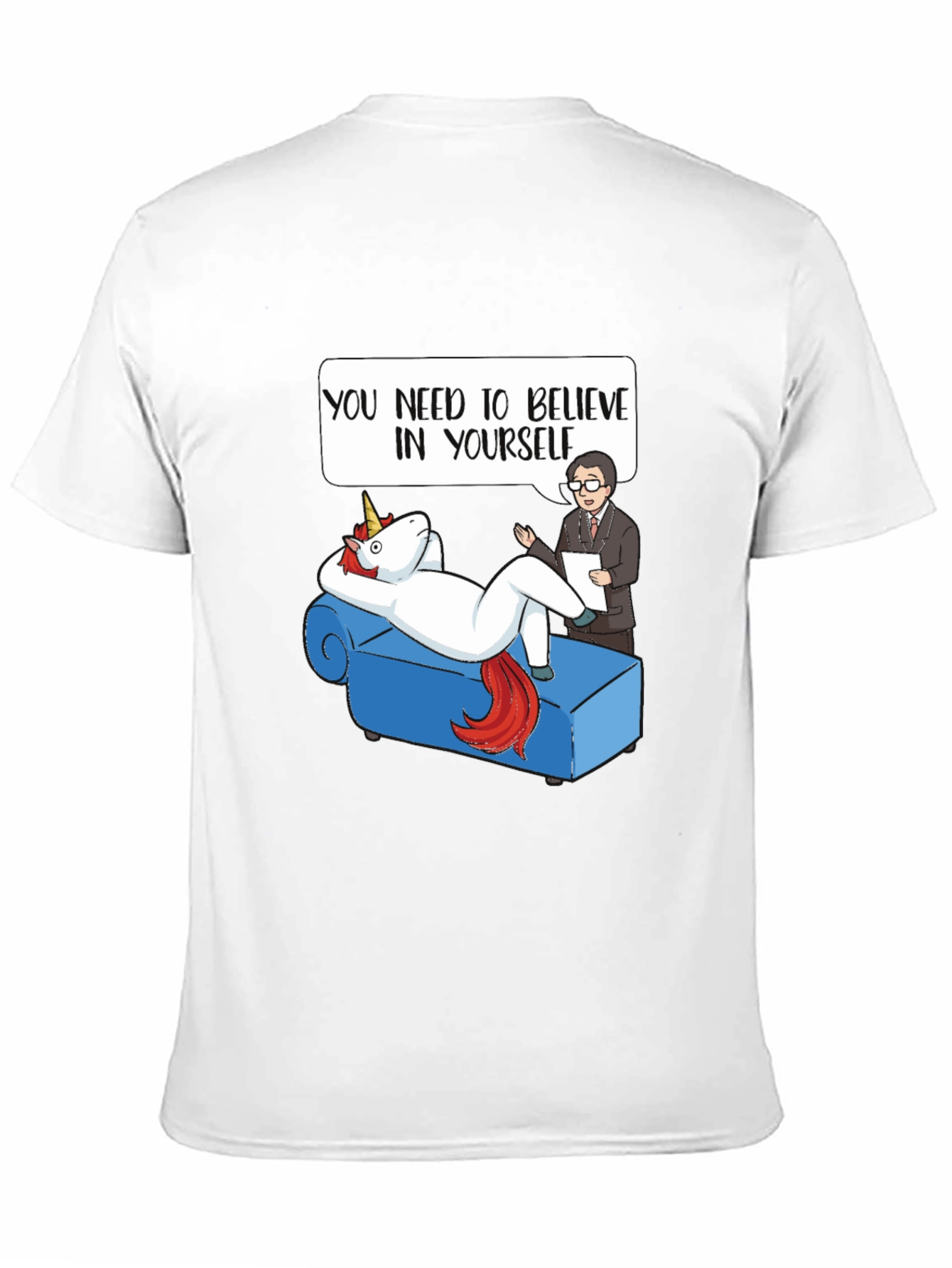 Black Believe in Yourself Graphic T-Shirt view 11