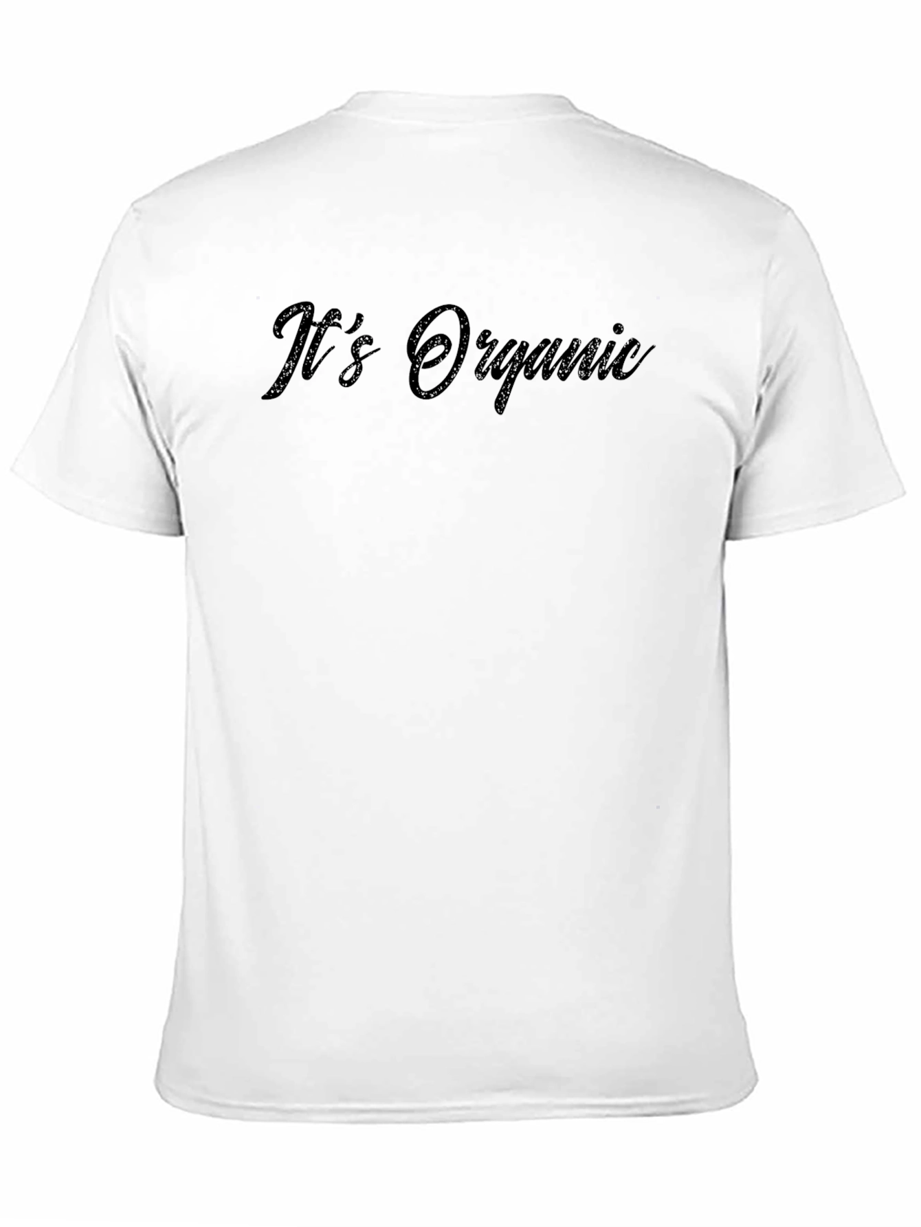 Black It's Organic Black Crew Neck T-Shirt view 11