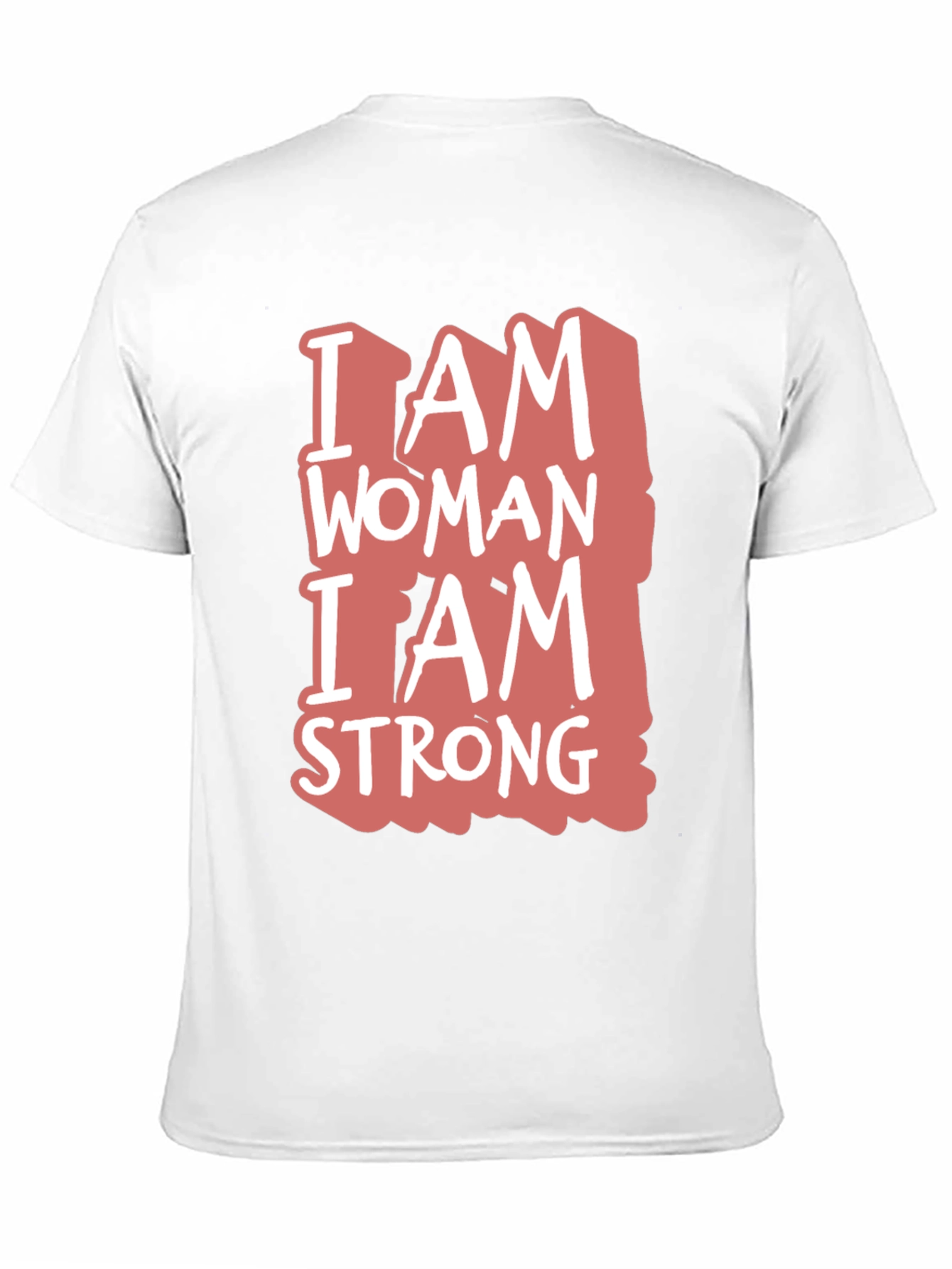 Black I Am Woman I Am Strong Graphic Tee - Black Cotton Blend view 11