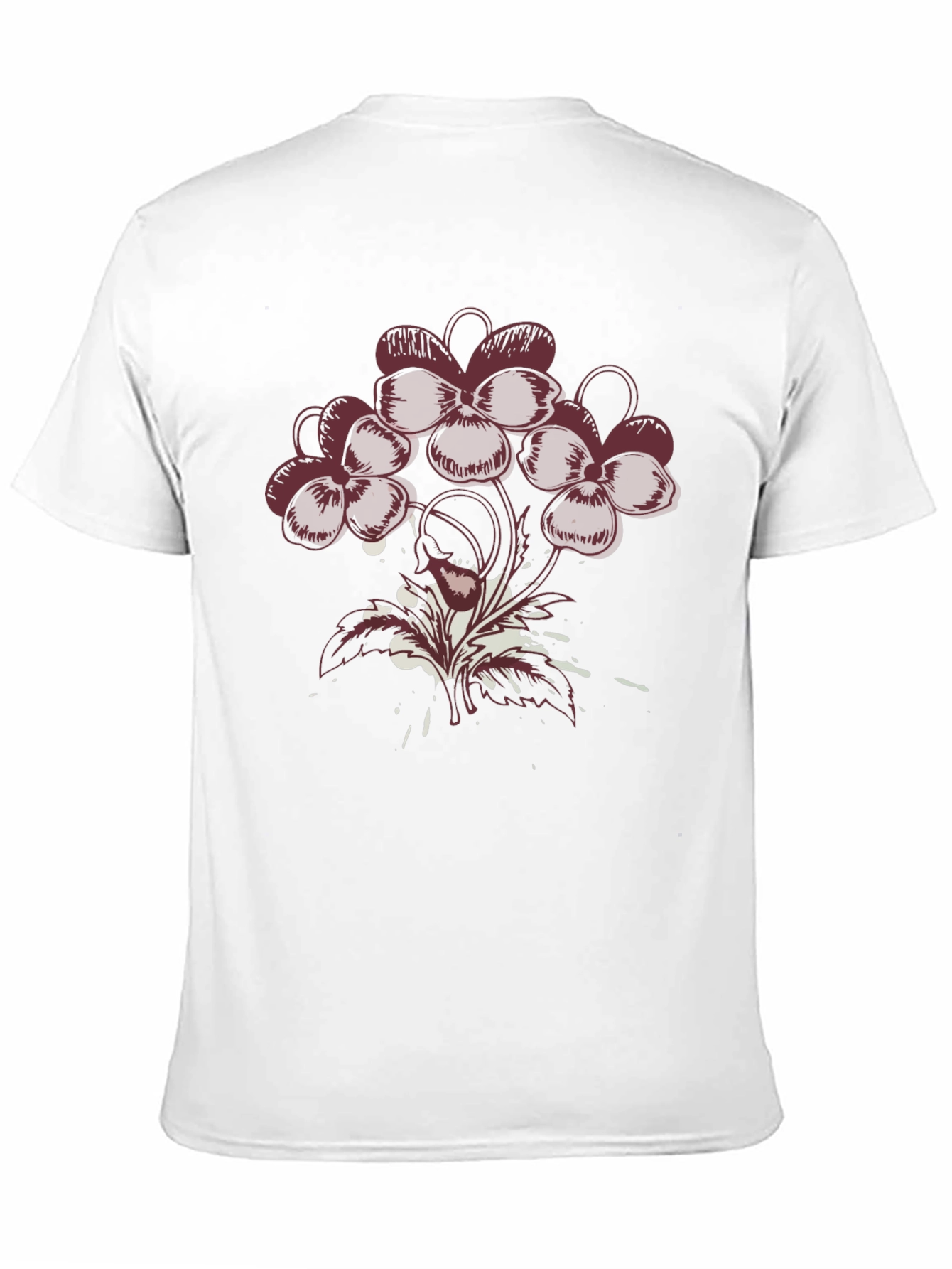 Black Floral Graphic T-Shirt - Modern Art Tee view 11