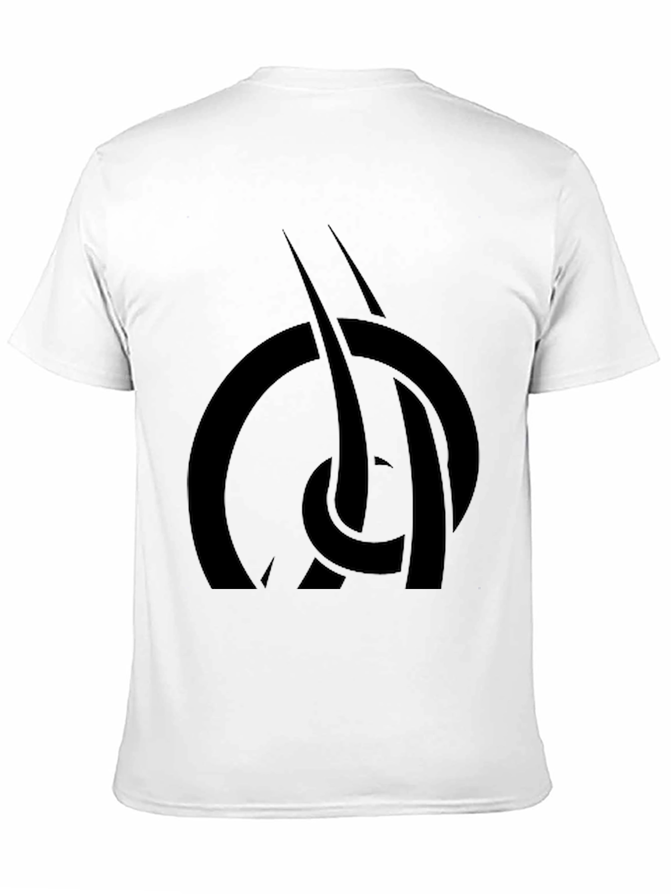 Black Abstract Symbol Black Graphic Tee view 11