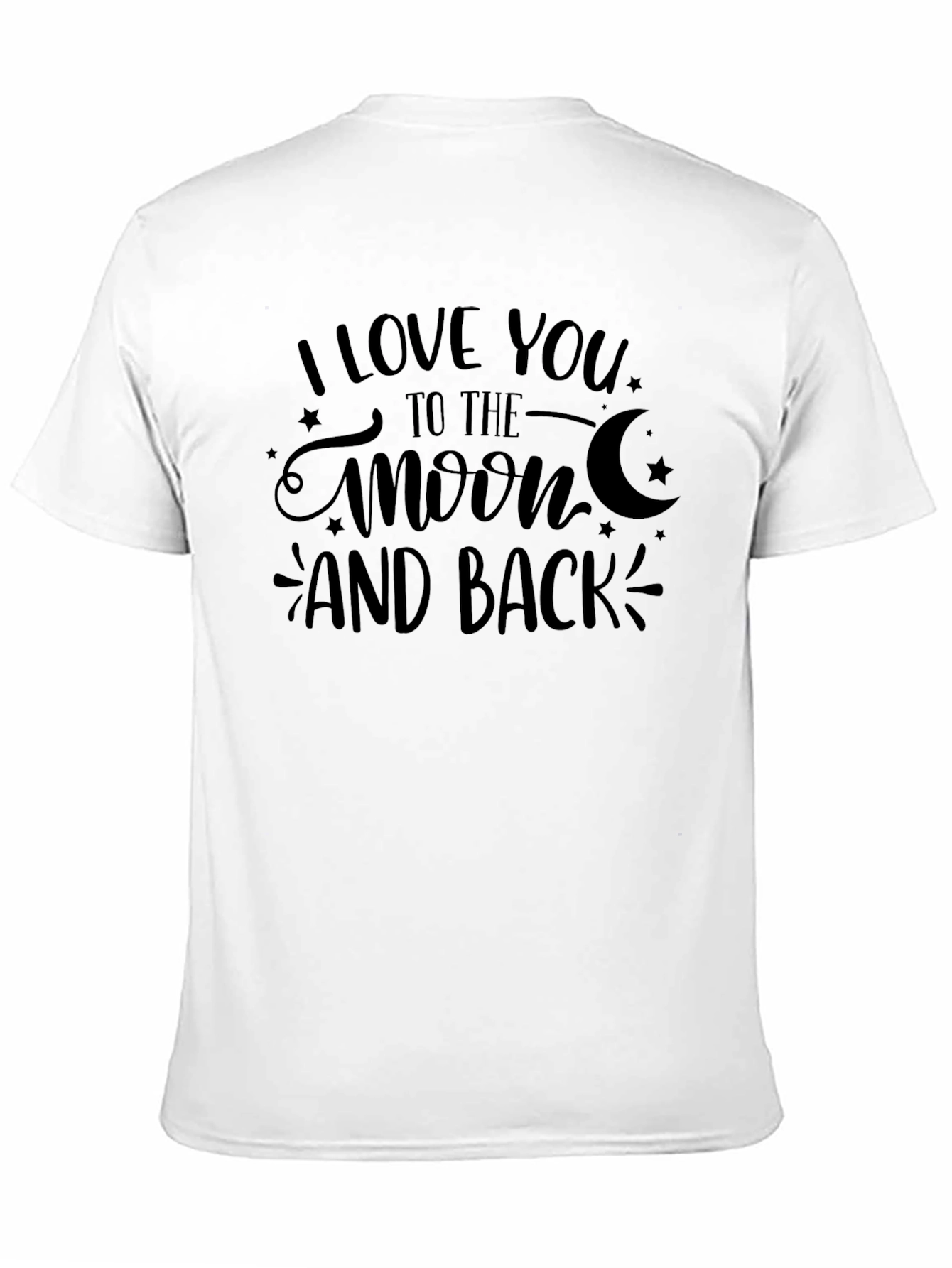 Black I Love You To The Moon And Back Graphic Tee view 11