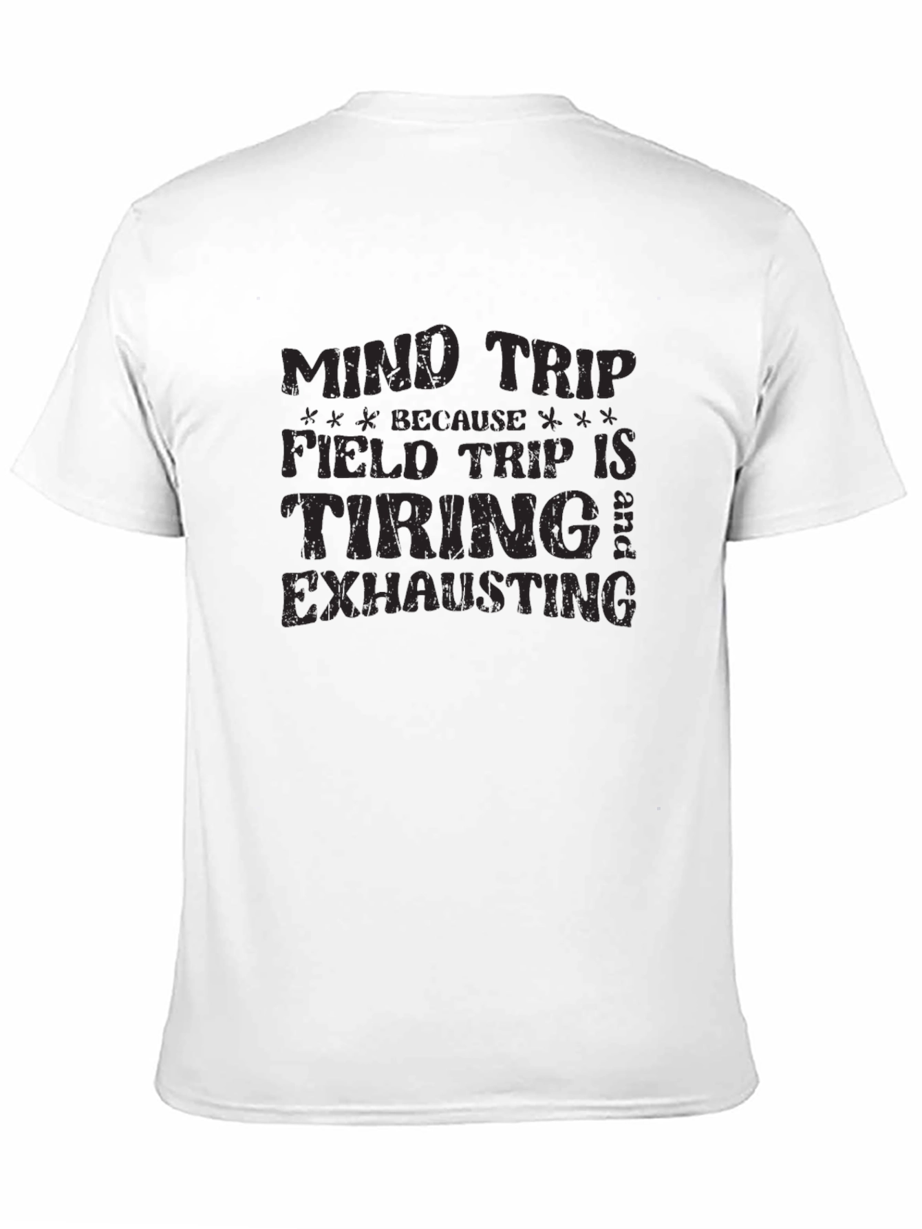 Black Mind Trip Funny Graphic Tee view 11