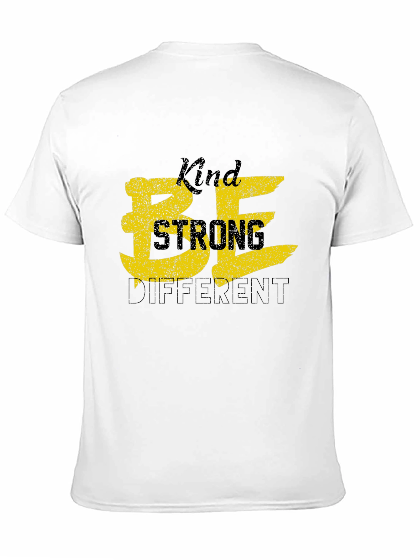 Black Be Kind, Be Strong, Be Different Black T-Shirt view 11