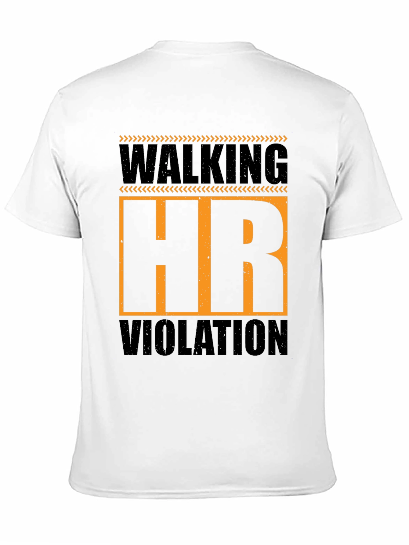 Black Walking HR Violation Graphic T-Shirt view 11